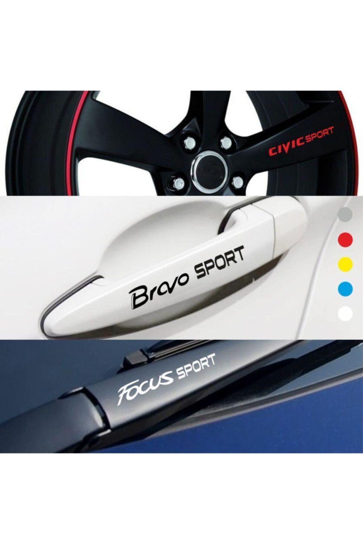 Ford Focus İçin şık tasarım karbon sticker seti Aksesuar Kapı Kolu Ve Jant özel yeni sticker 10 Adet