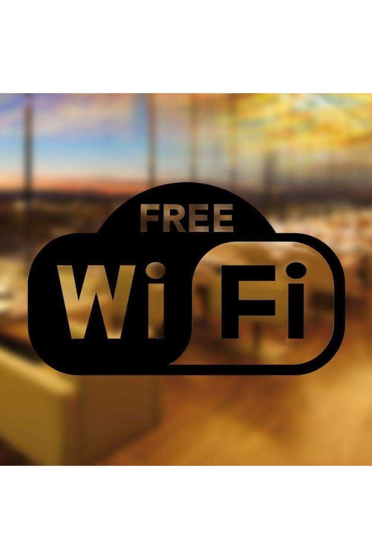 Free Wifi Restaurant Kafe Cafe Bar Duvar Ve Cam özel yeni sticker, Çıkartma, Etiket