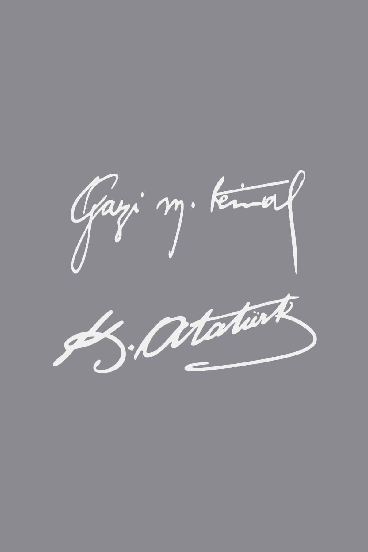 Gazi M.Kemal Atatürk Imza özel yeni sticker 15*6 Cm