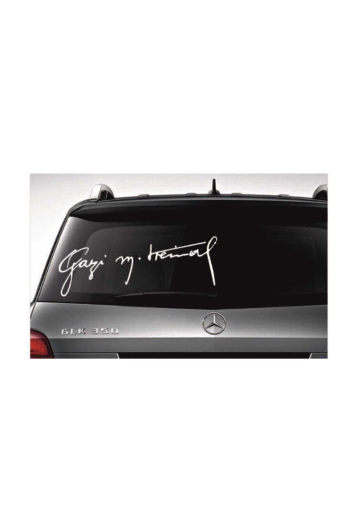 Gazi M.Kemal İmza özel yeni sticker Siyah 25*10 Cm