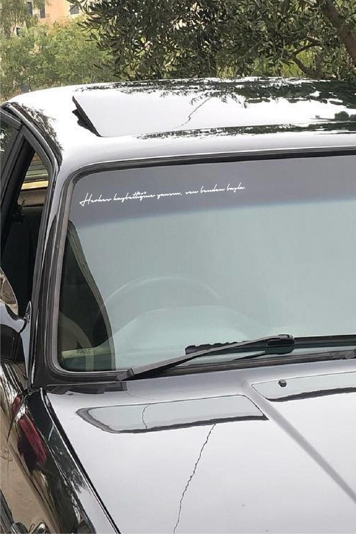 Herkes Kaybettiğine Yansın Sen Benden Başla Özel Yazı Oto özel yeni sticker 40*3 Cm