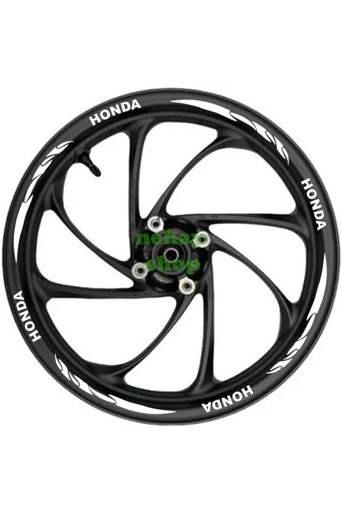 HONDA Beyaz yazılı kırmızı pençe şeritli