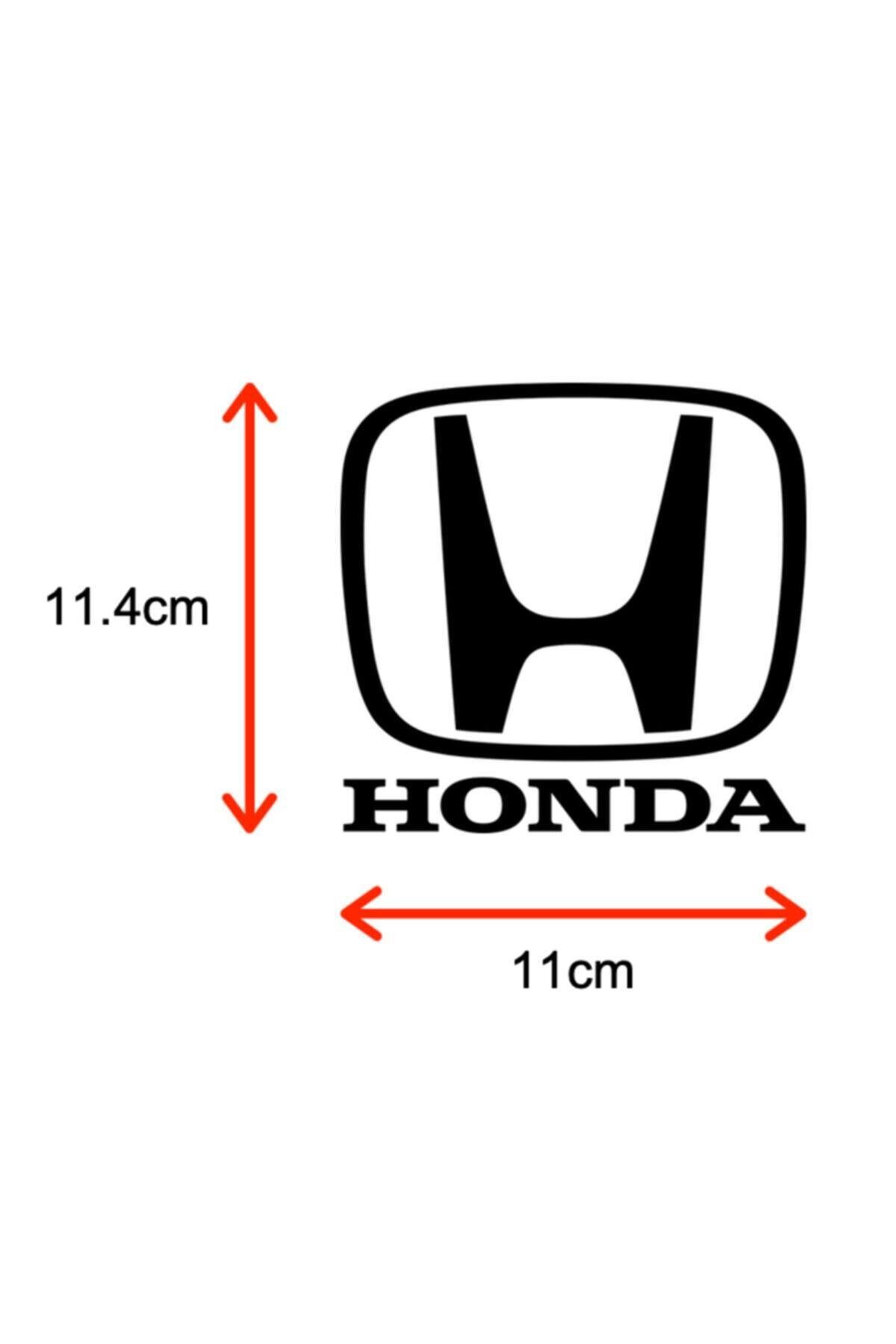 Honda İçin şık tasarım karbon sticker seti Aksesuar Oto özel yeni sticker Siyah 11 Cm