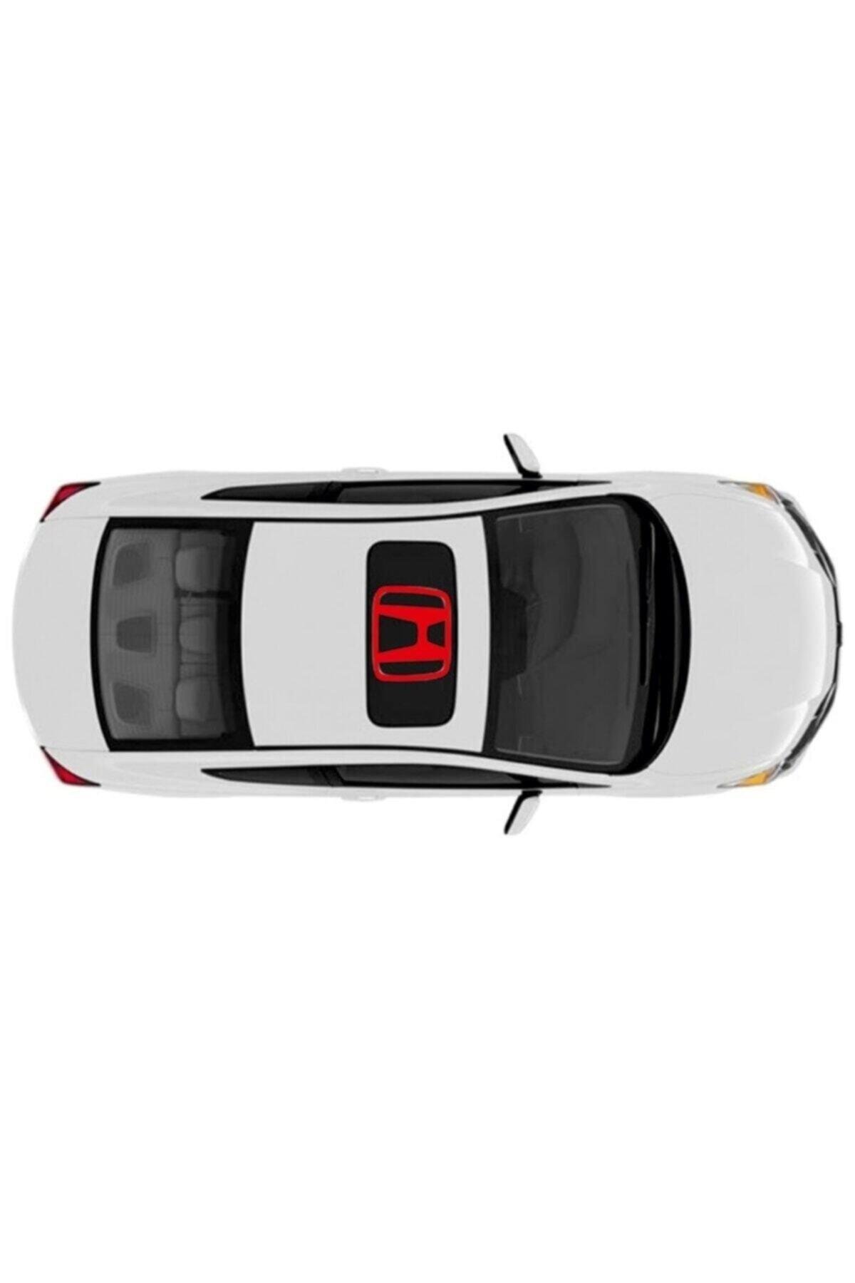 Honda İçin şık tasarım karbon sticker seti Aksesuar Sunroof Oto özel yeni sticker Kırmızı