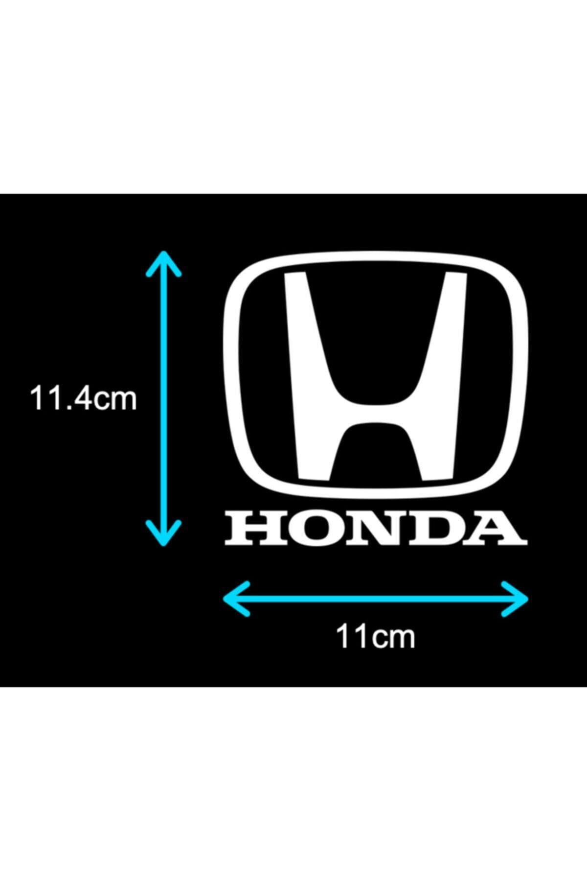 Honda İçin şık tasarım karbon sticker seti Aksesuar Oto özel yeni sticker Beyaz 11 Cm