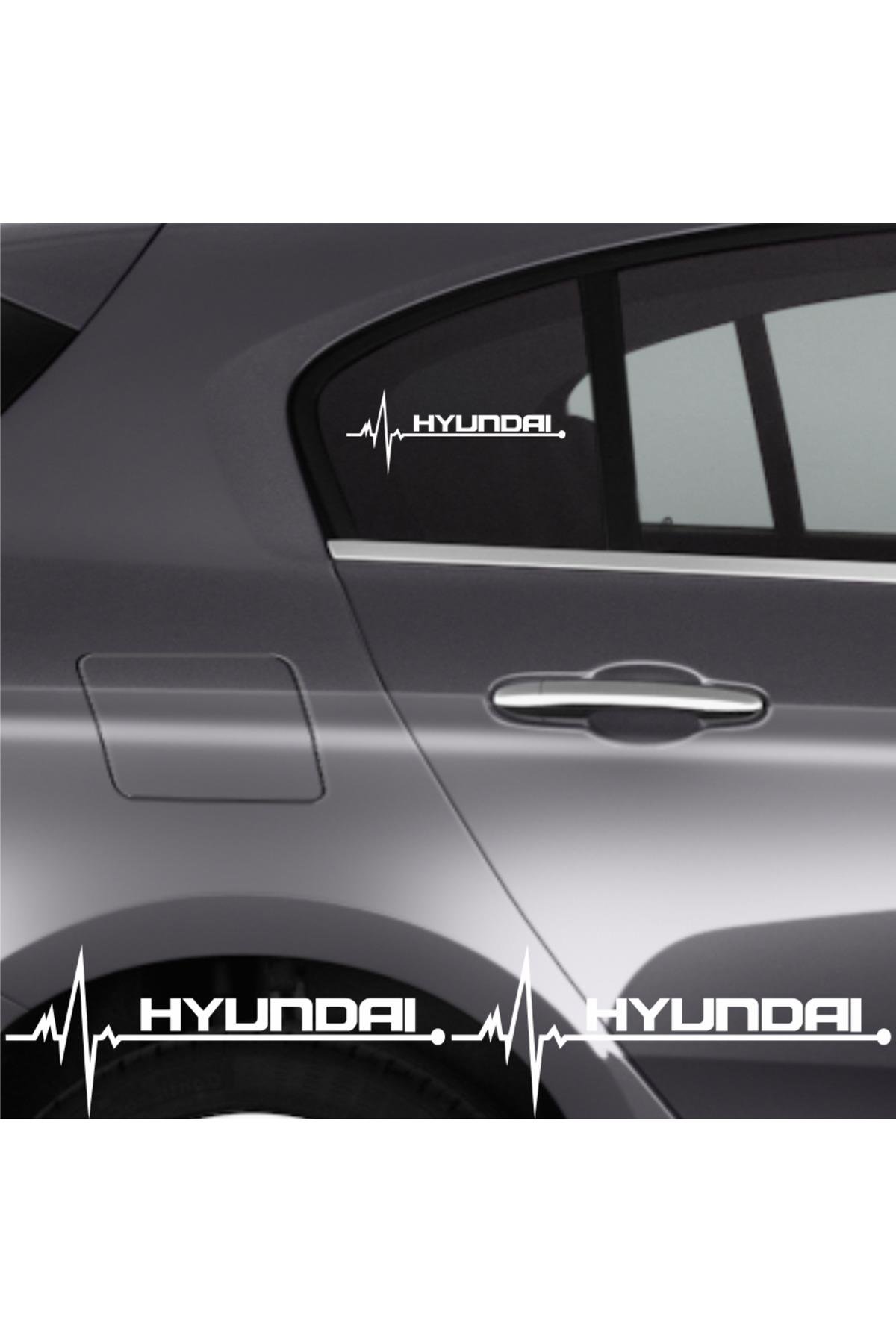 Hyundai İ10 İçin şık tasarım karbon sticker seti Aksesuar Oto Ritim özel yeni sticker 2 Adet 20*9 Cm