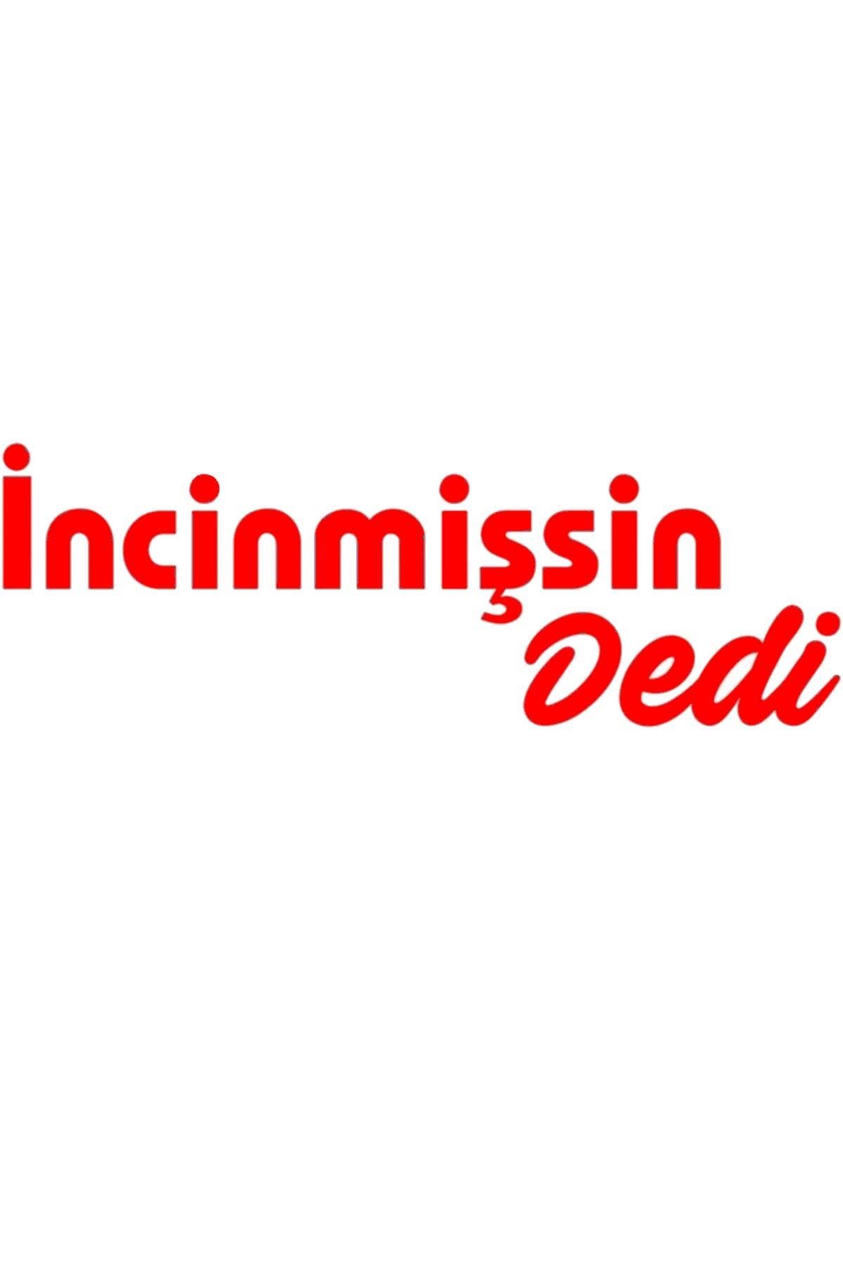 Incinmişsin Dedi Oto özel yeni sticker Kırmızı 25*8 Cm