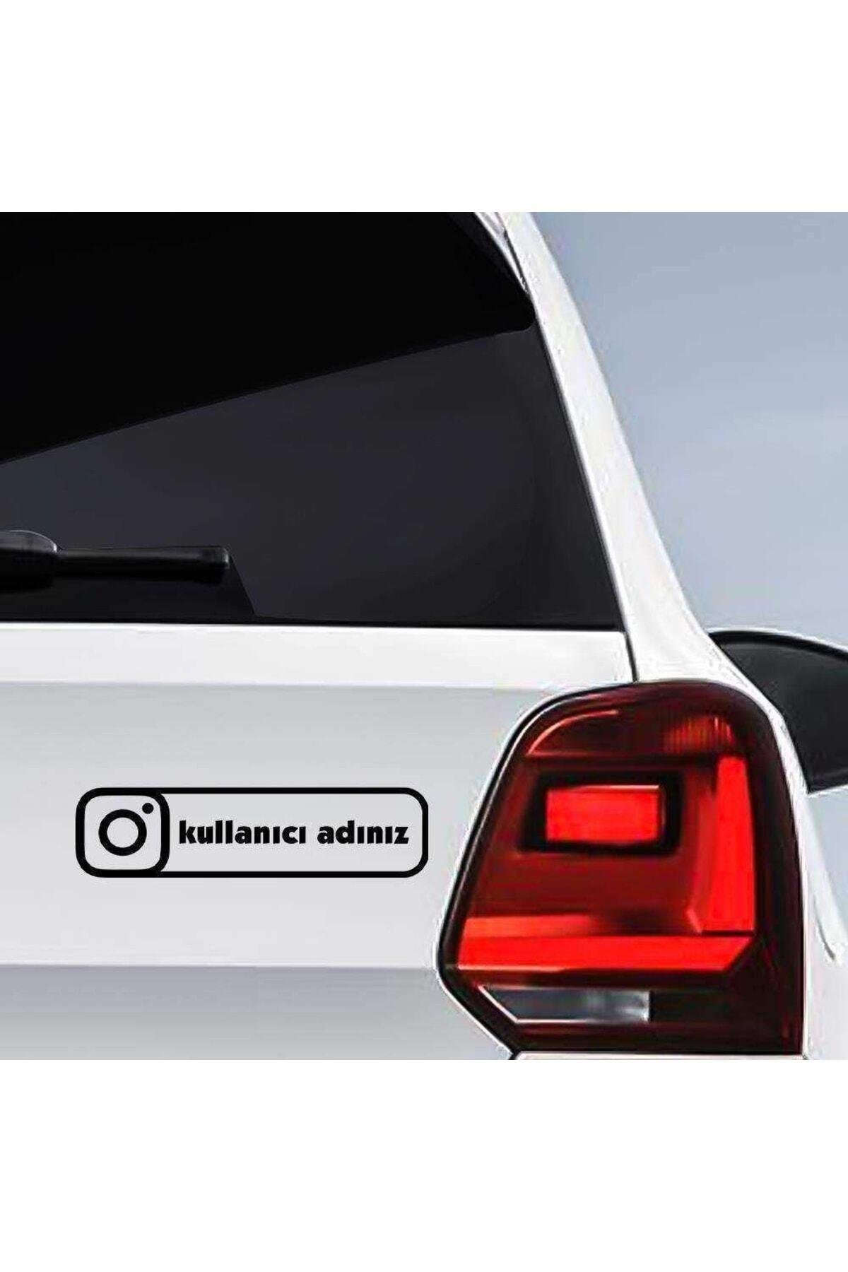 Instagram Logo Kişiye Özel Hesap Ismi özel yeni sticker 26*7 Cm
