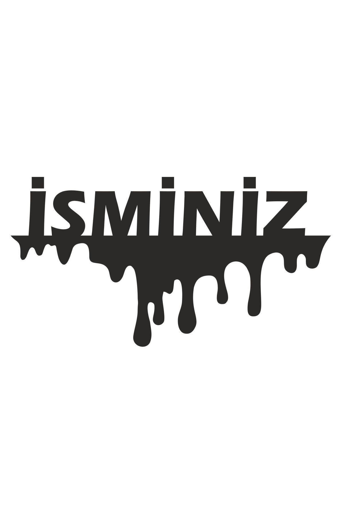 İsim Yazı Oto özel yeni sticker 15*8 Cm
