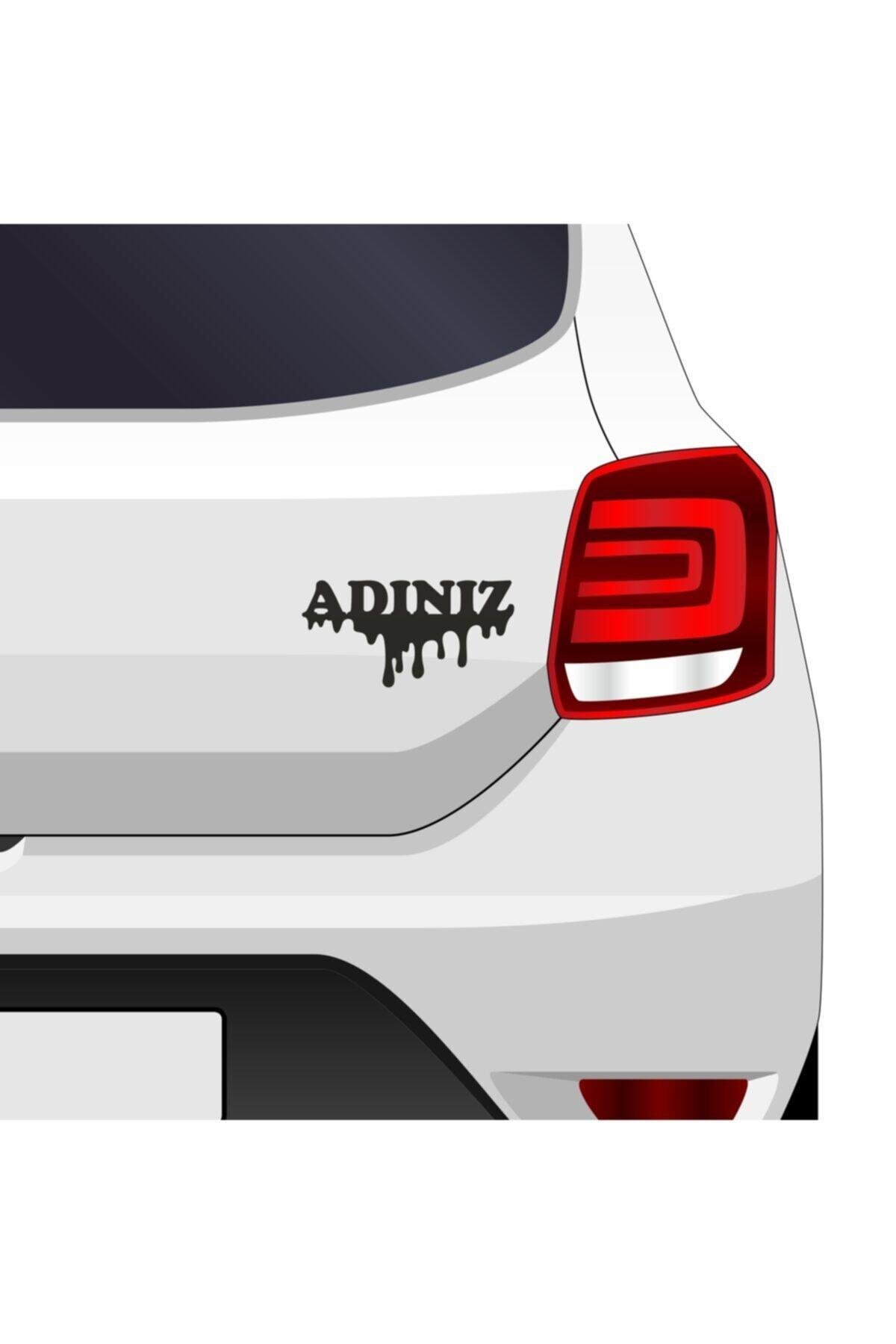 İsim Yazı Oto özel yeni sticker 20*11 Cm