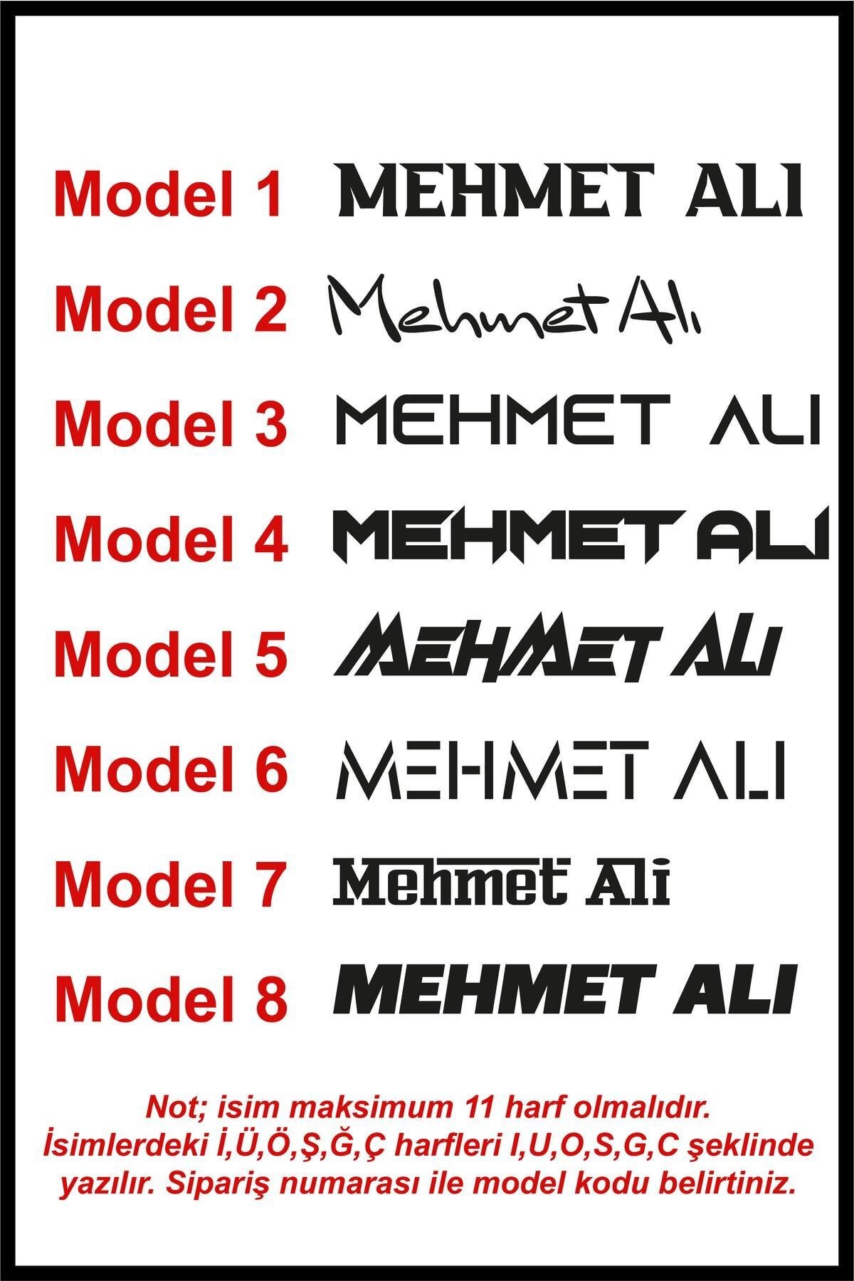 İsim Yazı Oto özel yeni sticker 20*4 Cm