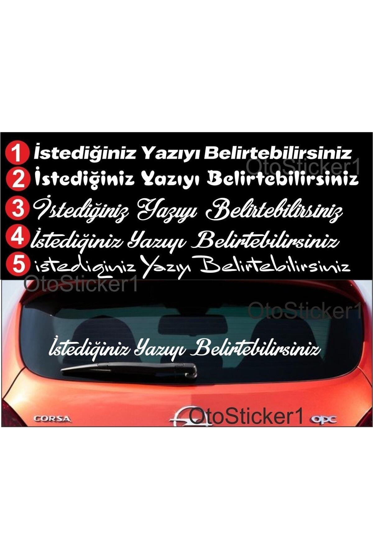 İsteğe Bağlı Arka Cam Özel Yazı Oto özel yeni sticker