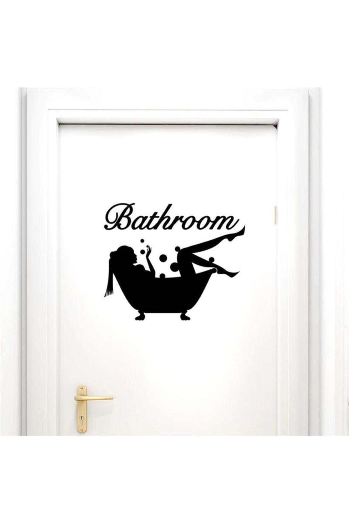 Kadın Figürlü Bathroom Banyo özel yeni sticker