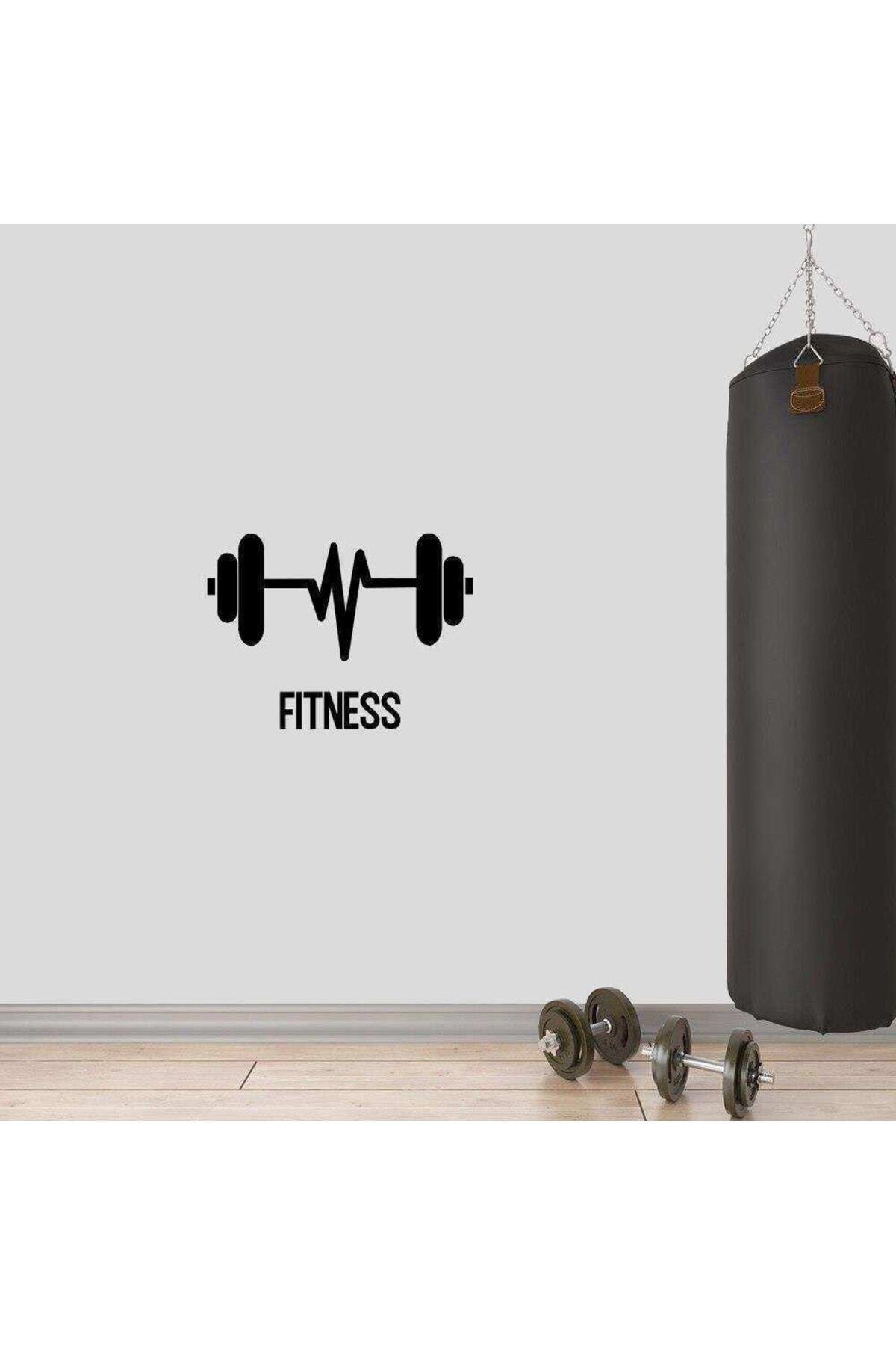 Kalp Ritimli Dumbell, Fitness Dekoratif Duvar özel yeni sticker, Çıkartma, Etiket