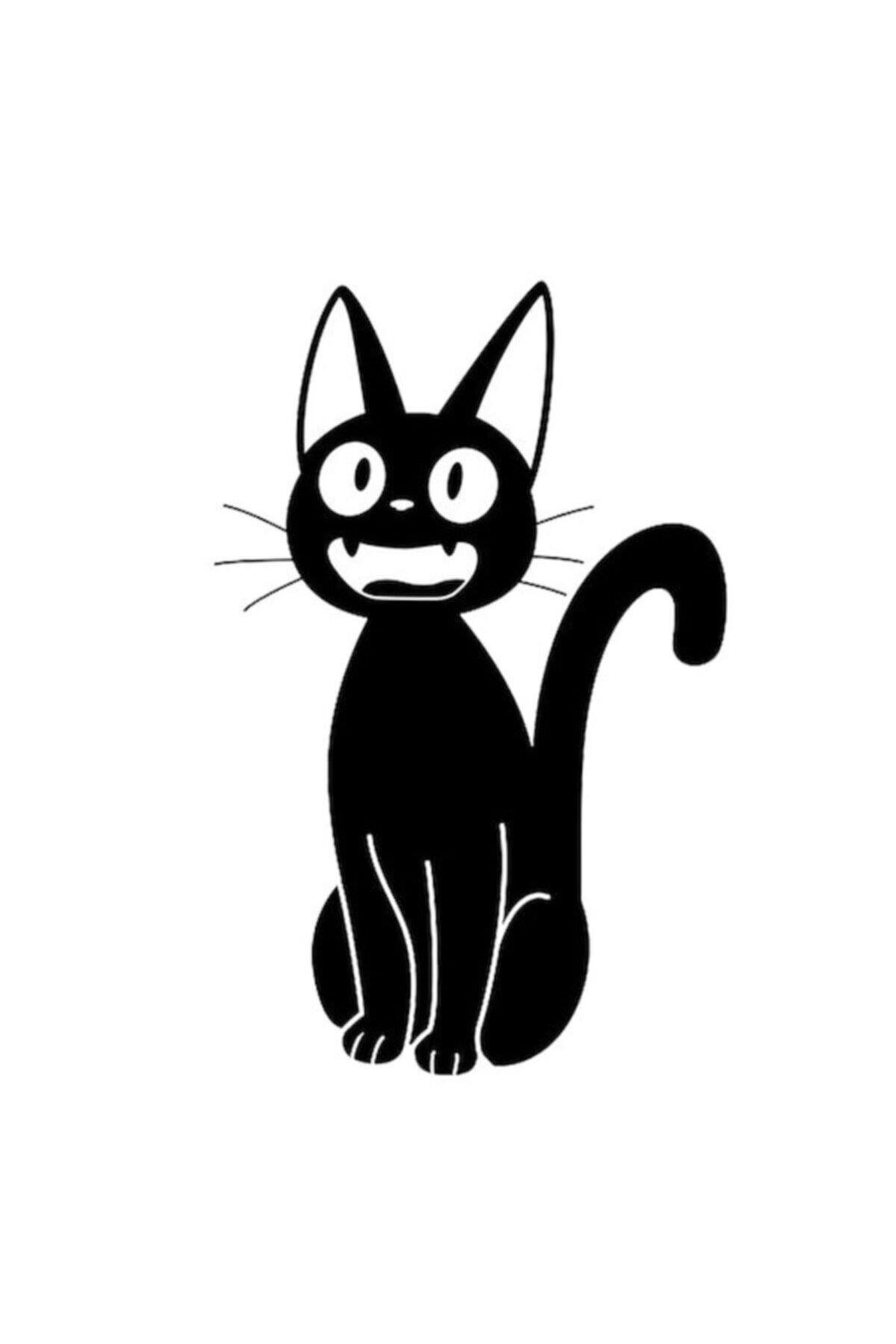 Kedi Tasarımı Çıkarılabilir Su Geçirmez Oto özel yeni sticker 2 Parça 12*18,50 Cm