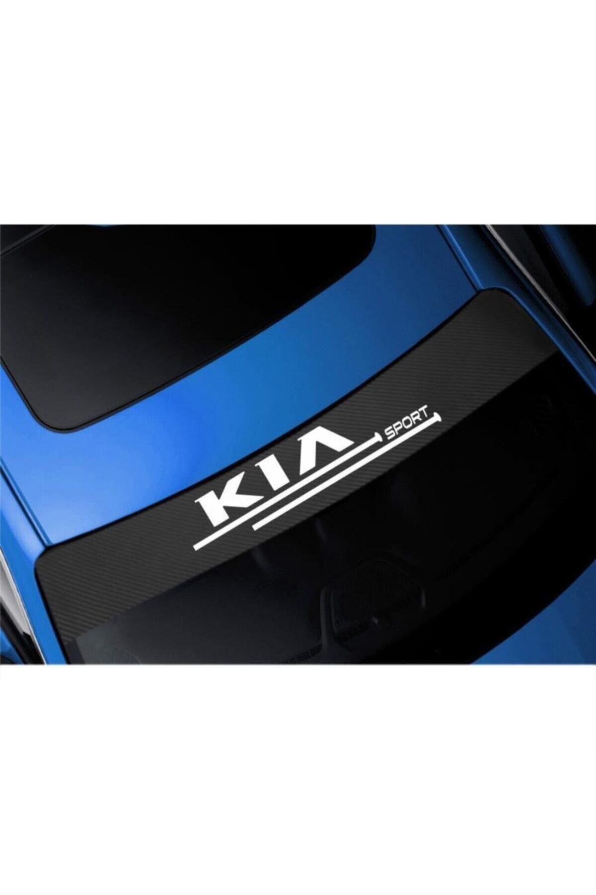 Kia İçin şık tasarım karbon sticker seti Aksesuar Oto Ön Cam Oto özel yeni sticker Karbon