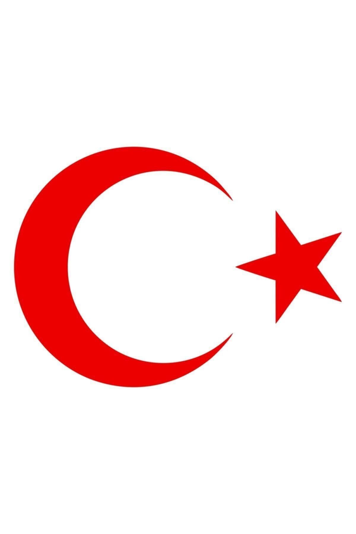 Kırmızı Türk Bayrağı Oto Kaput-Far özel yeni sticker 30 Cm
