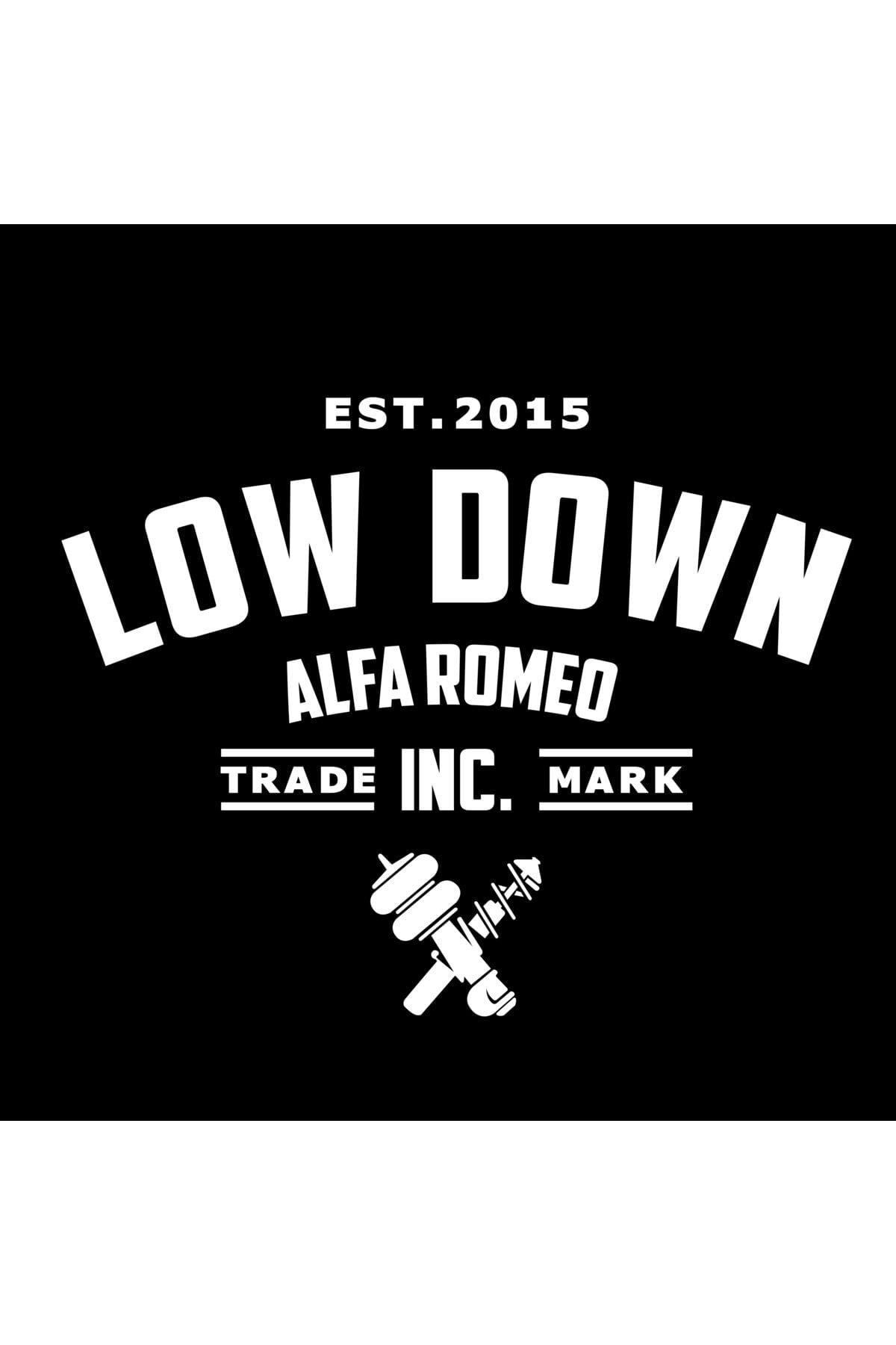 Low Down Alfa Romeo Arka Cam özel yeni sticker 40*31 Cm