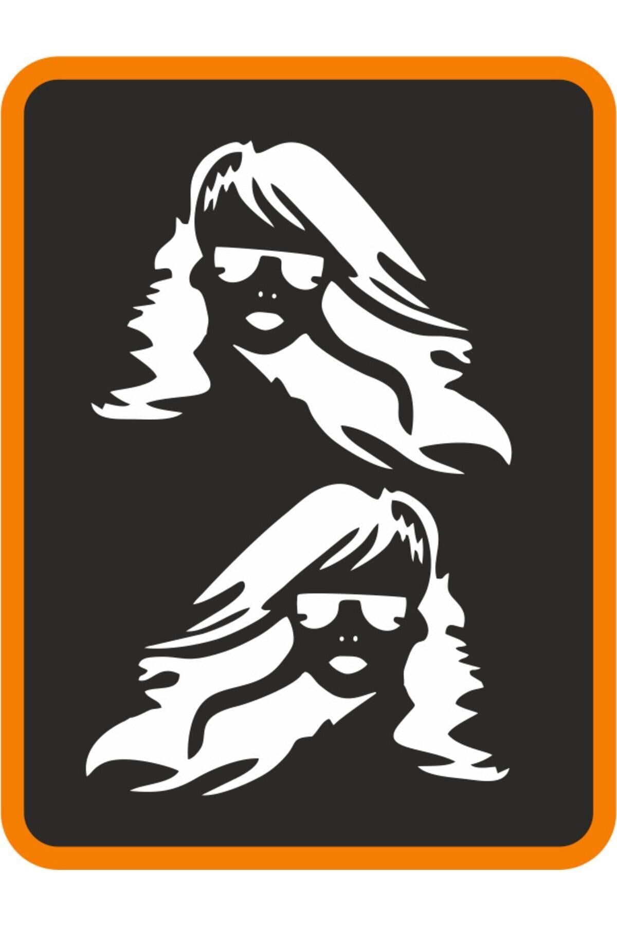 Madonna 2 Adet Sağ-Sol Takım Ticari Araç Oto özel yeni sticker 40*30 Cm Beyaz