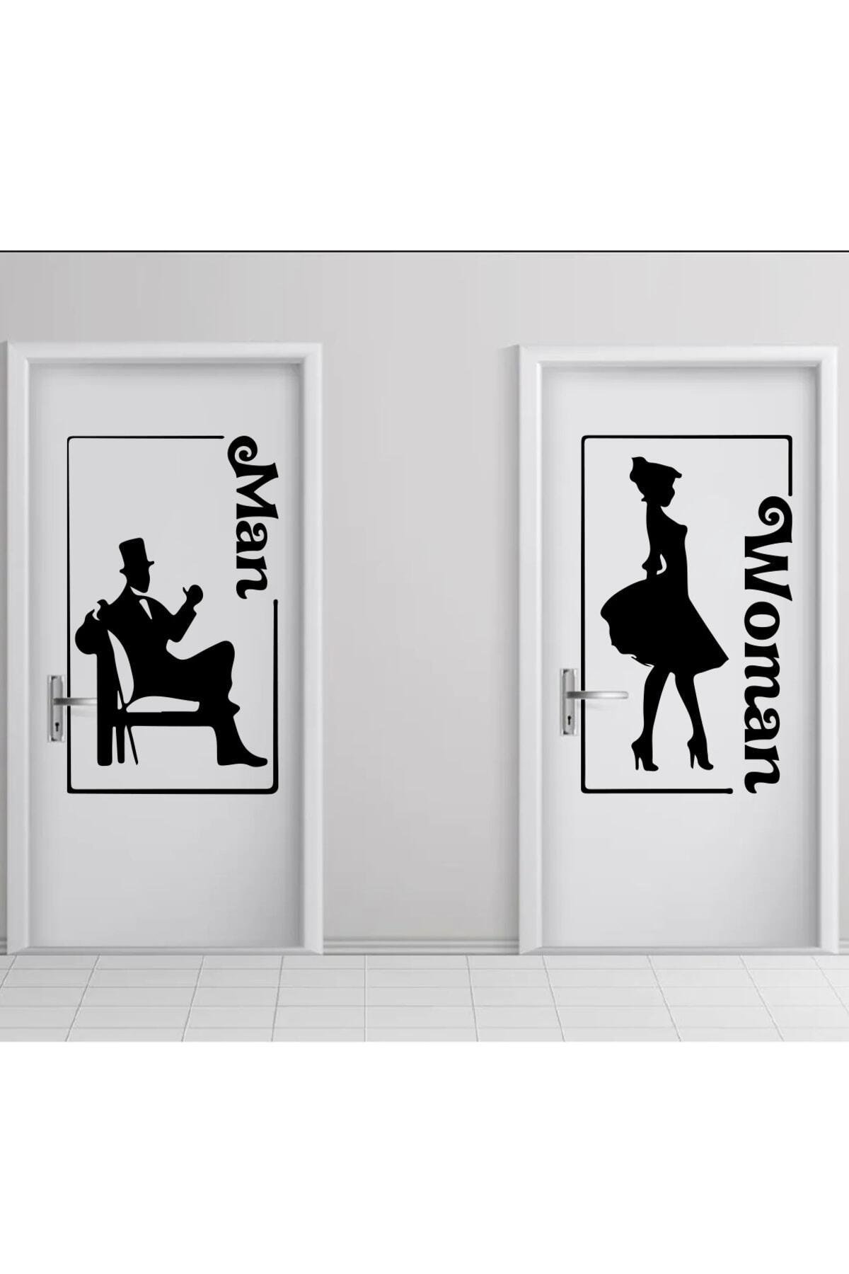 Man-women Tuvalet-wc Kapı özel yeni sticker