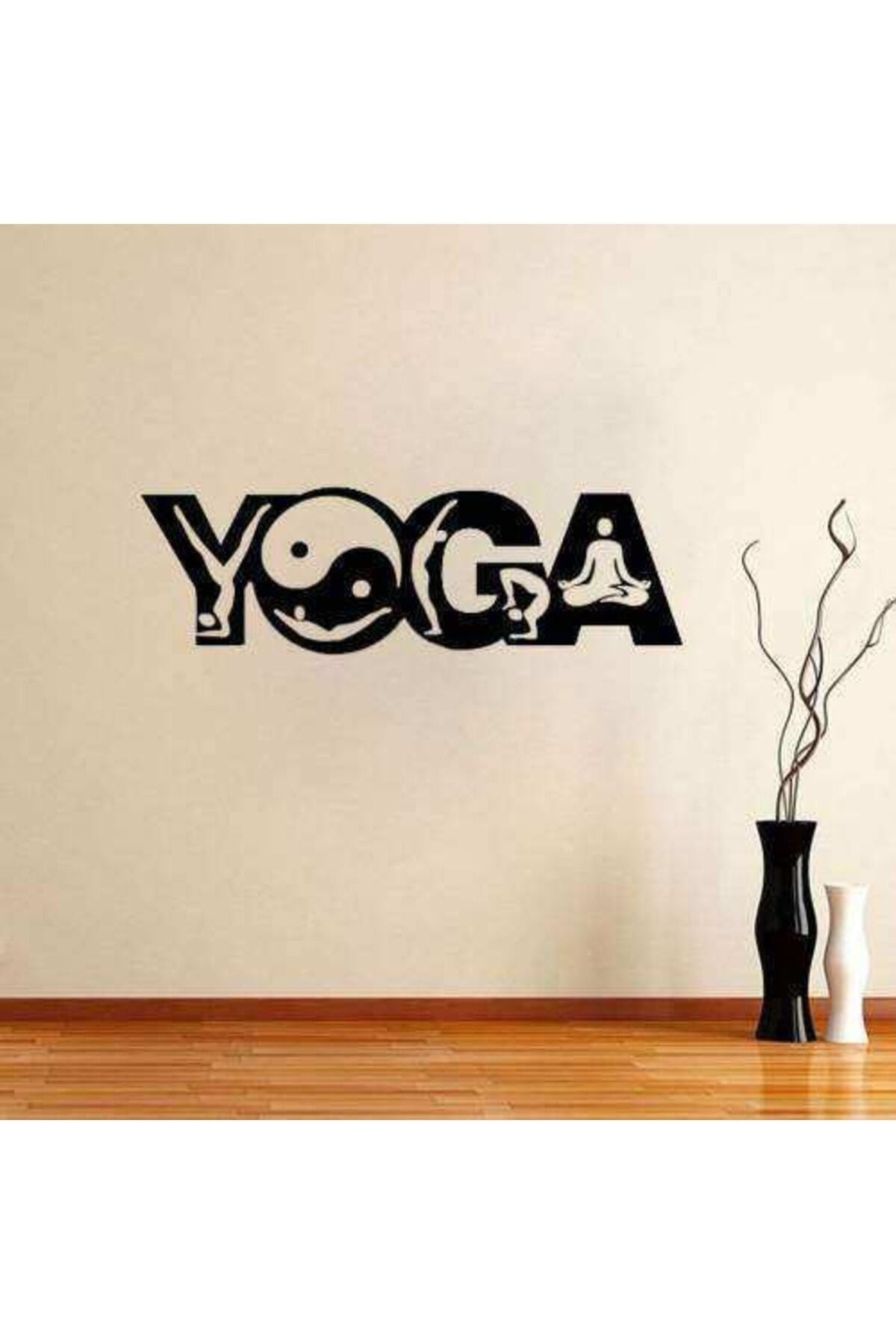 Meditasyon Yin Yang Yoga Silüeti Duvar özel yeni sticker, Çıkartma