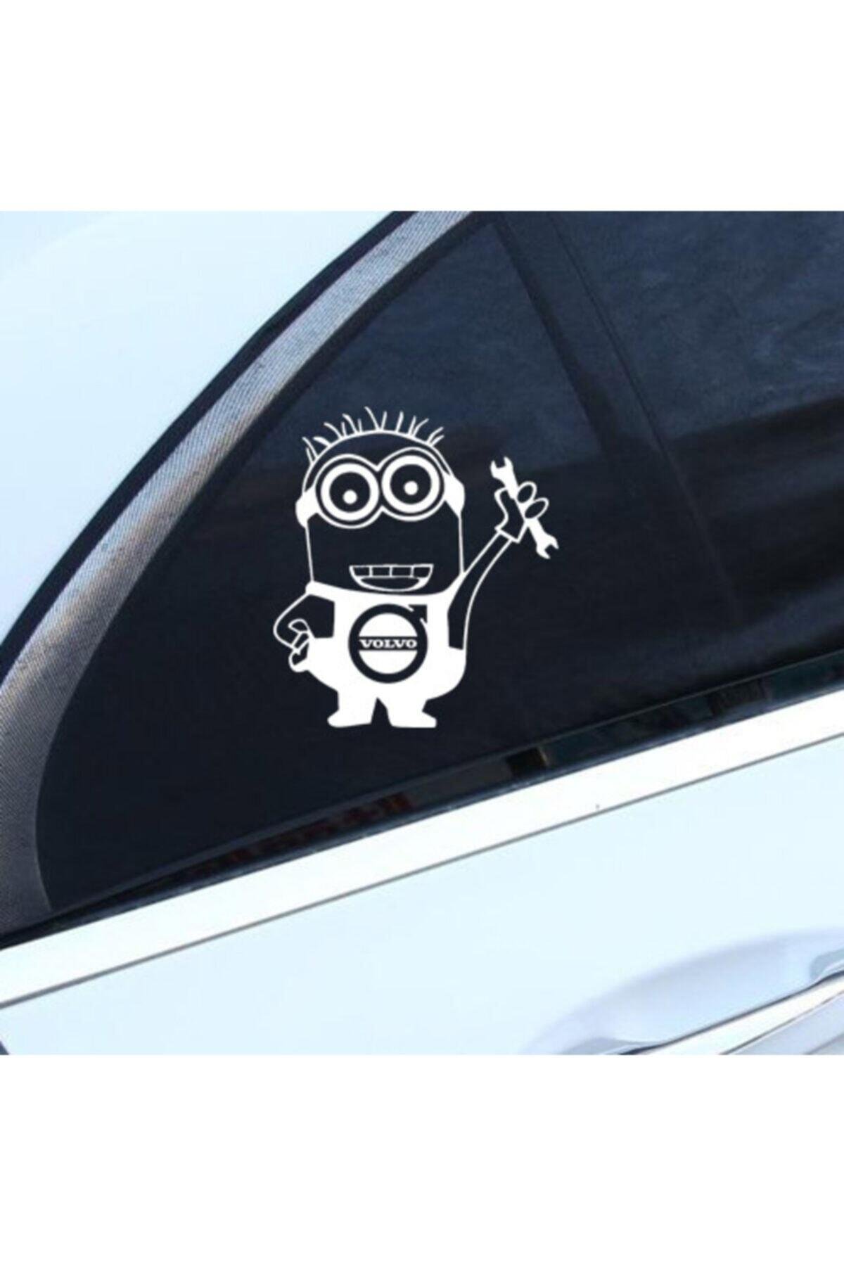 Minyonlar İçin şık tasarım karbon sticker seti Aksesuar Yan Cam özel yeni sticker Oto Kapı 20 Cm