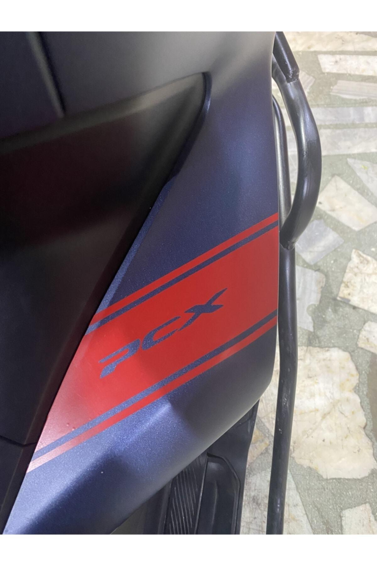 Motosiklet özel yeni sticker Pcx Kırmızı