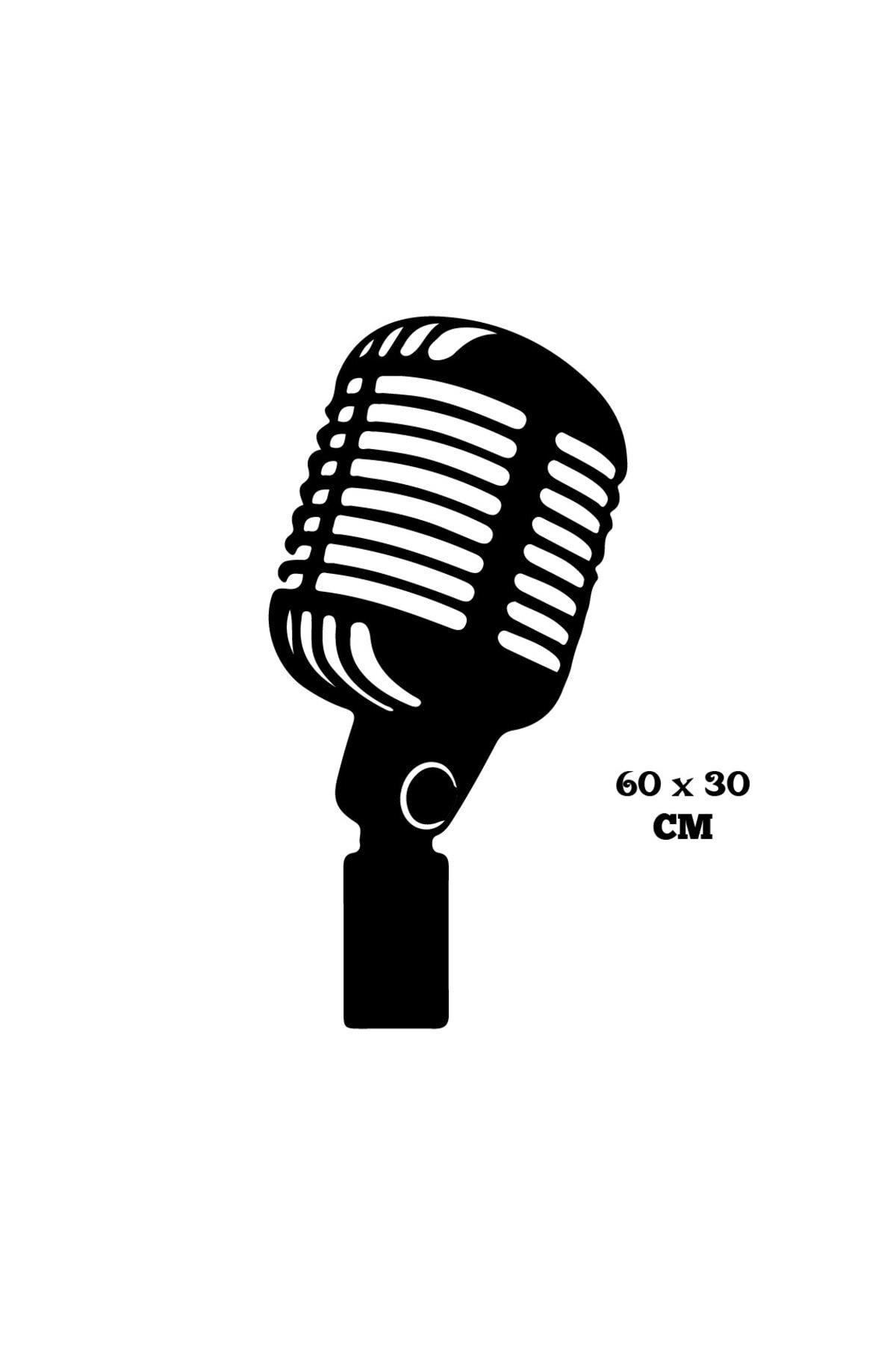Mülsüm Gürses Mikrofon Müzik Duvar özel yeni sticker Yapıştırma (SUDAN VE NEMDEN ETKİLENMEZ)