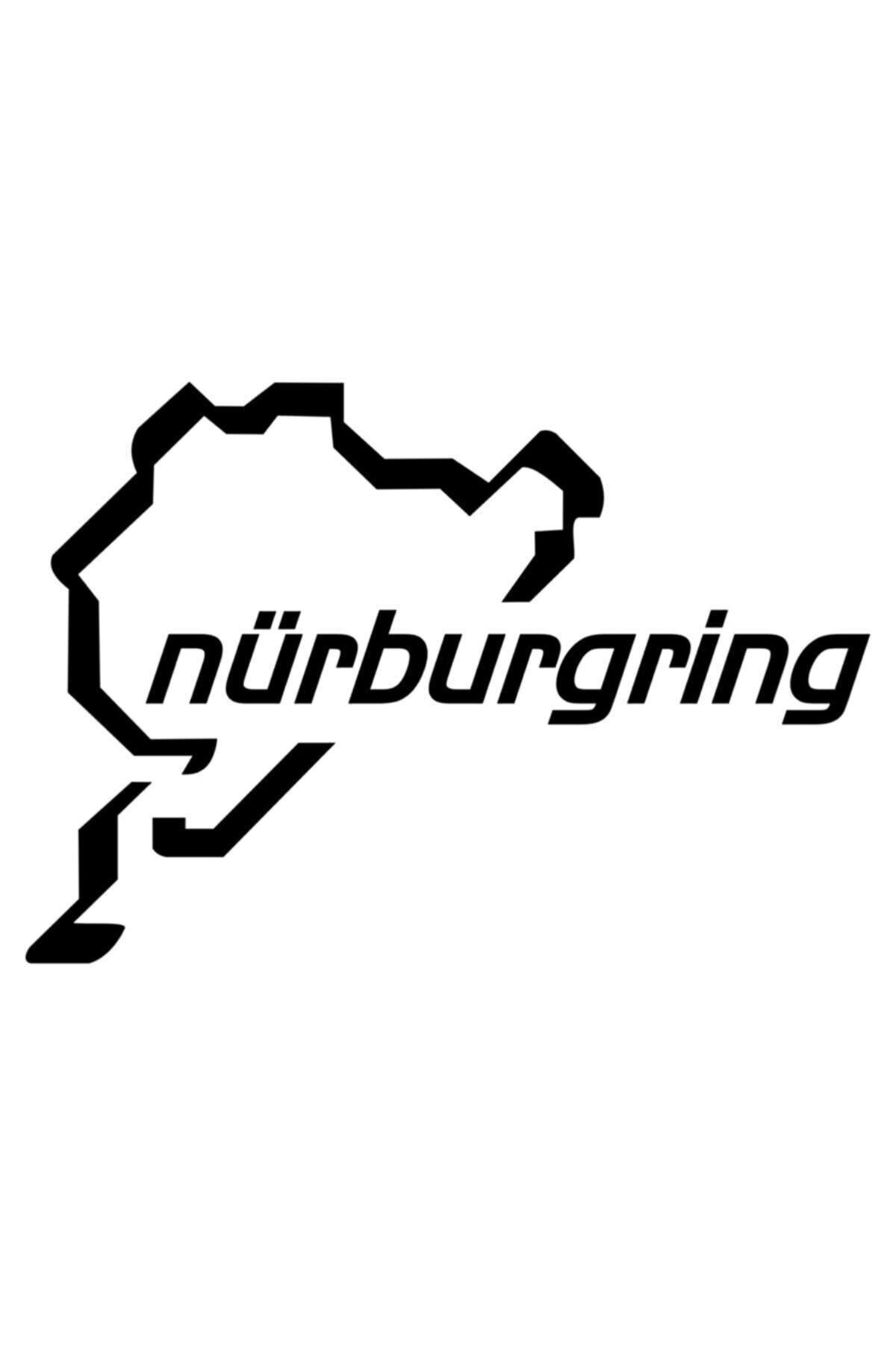 Nürburgring Oto özel yeni sticker Siyah 20 Cm