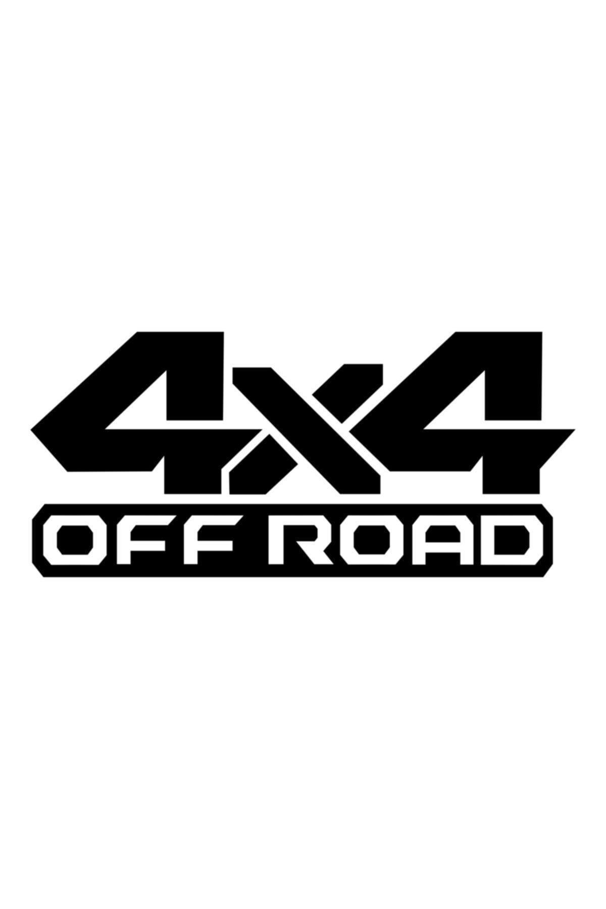 Off Road 4X4 Oto Cam özel yeni sticker Siyah 40*18 Cm