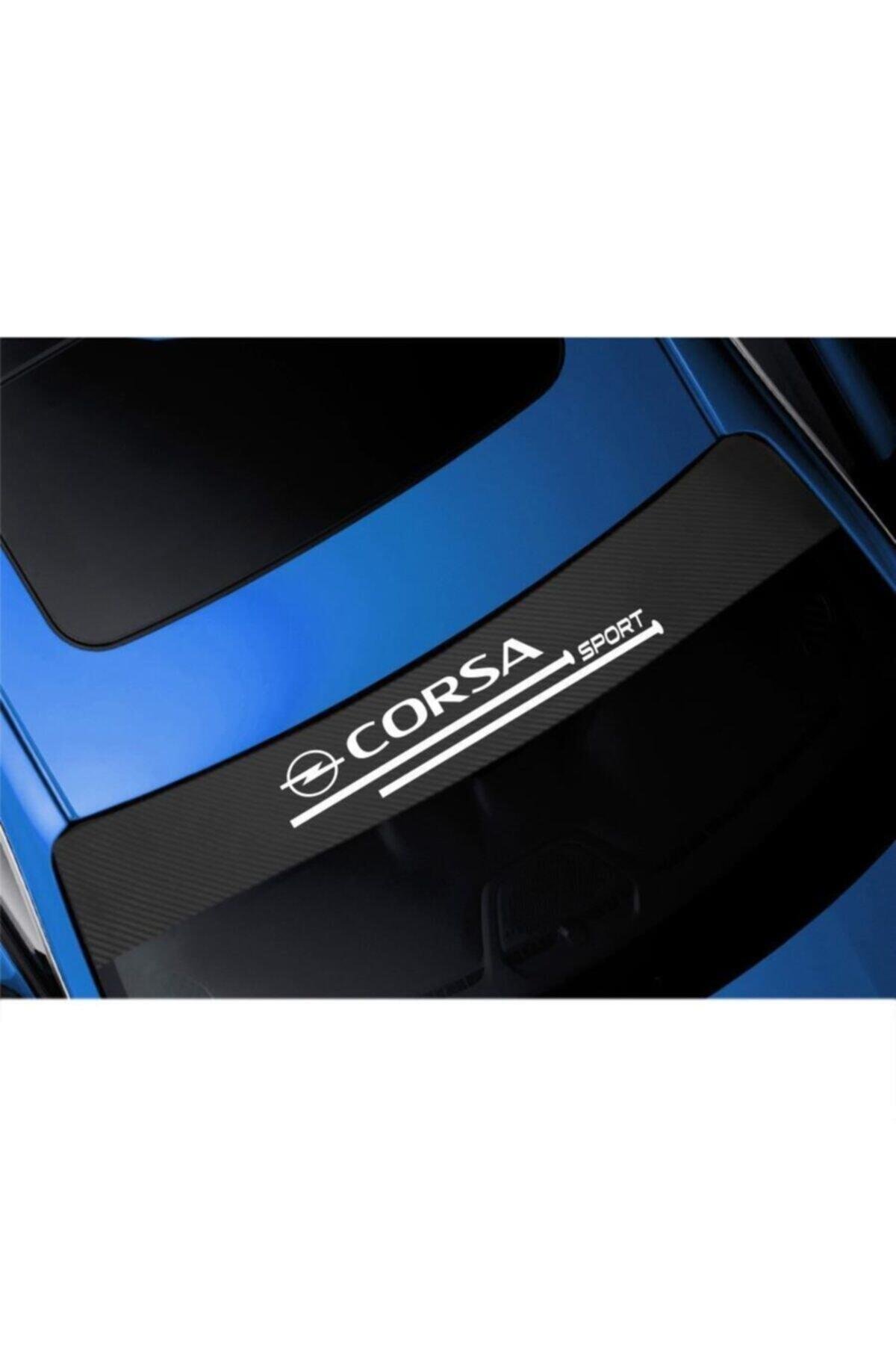 Opel Corsa İçin şık tasarım karbon sticker seti Aksesuar Oto Ön Cam Oto özel yeni sticker Karbon