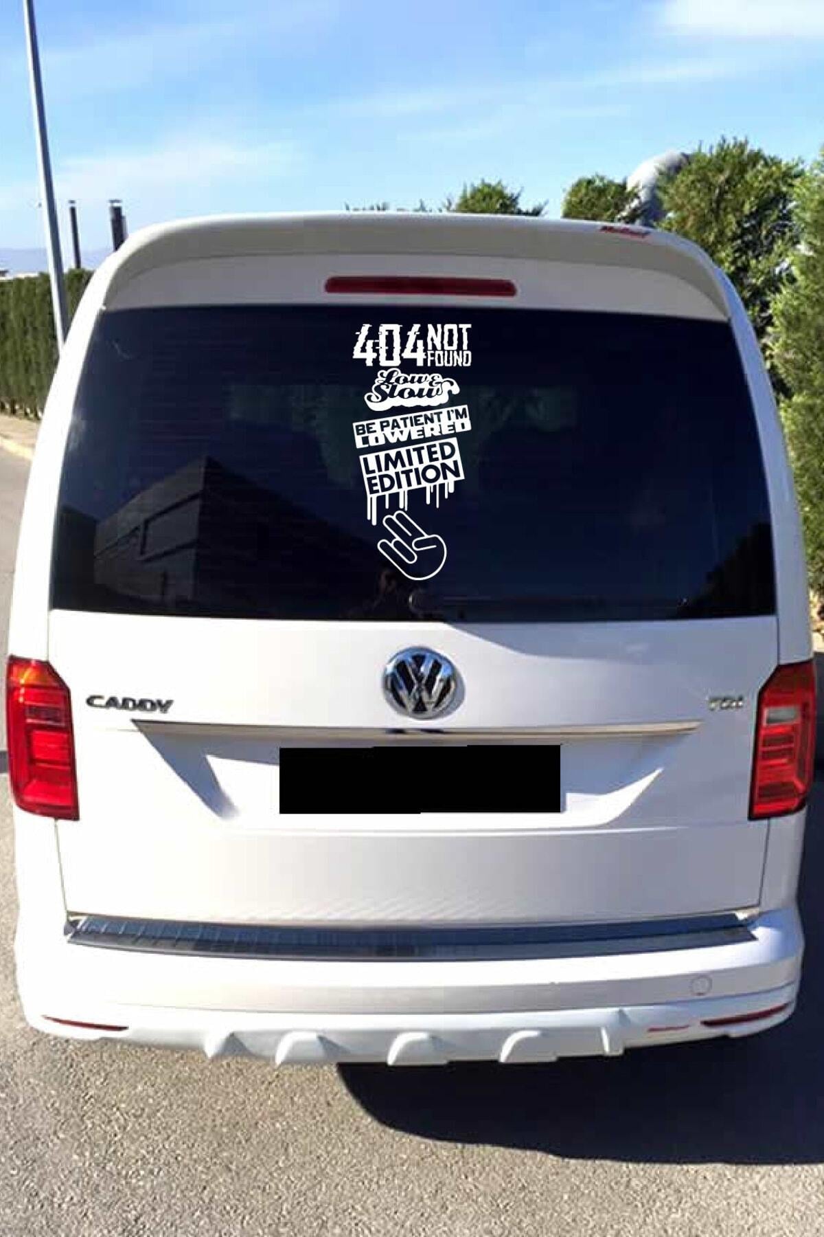 Oto Arka Cam özel yeni sticker İngilizce Model 76 40*20 Cm