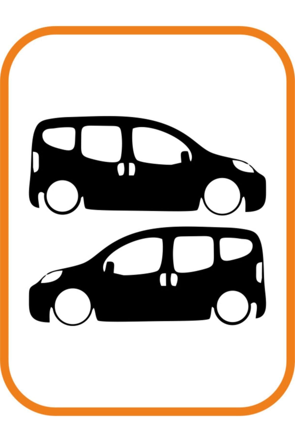 Oto Cam özel yeni sticker 2' li Siyah 20*9 Cm