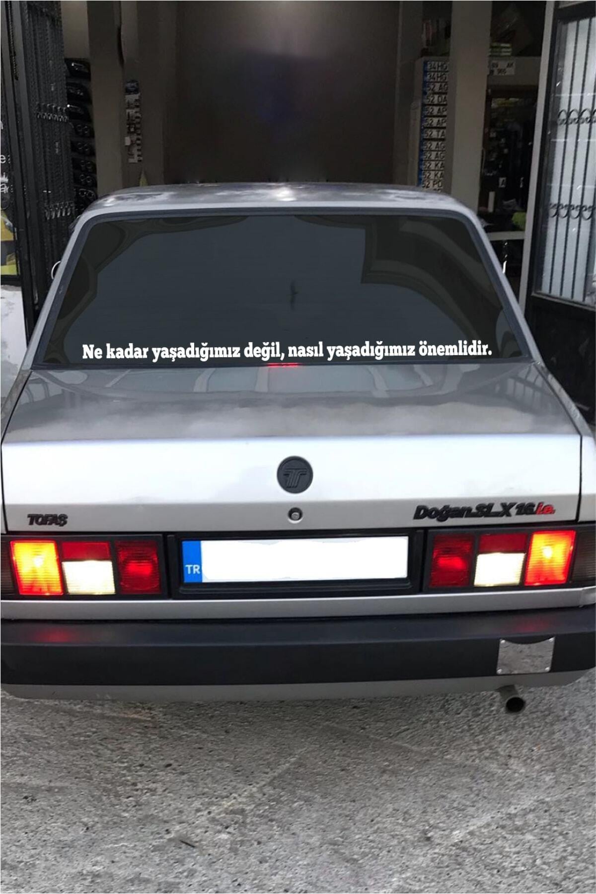 Oto Cam Yazı Sözleri Ticari-Servis-Dolmuş-Panelvan Uzun özel yeni sticker Model 12