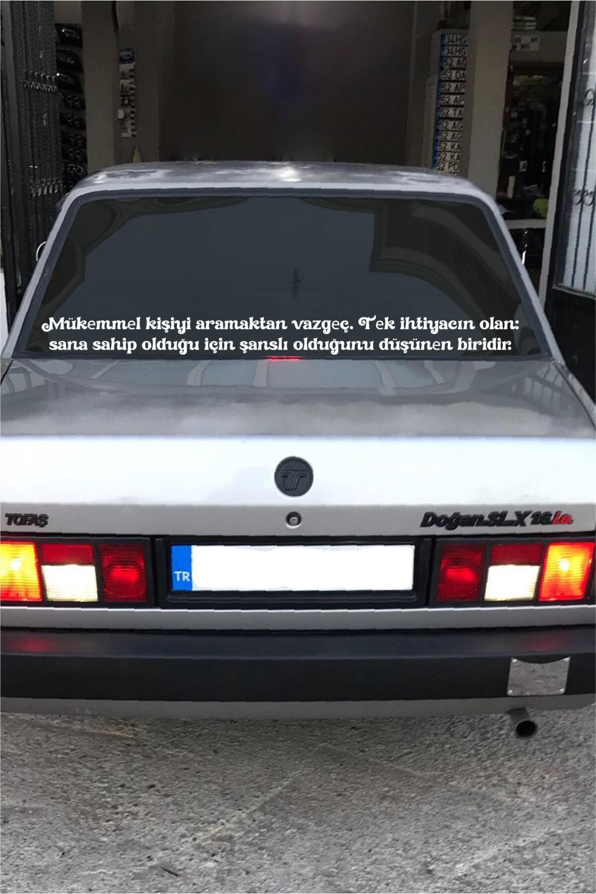 Oto Cam Yazı Sözleri Ticari-Servis-Dolmuş-Panelvan Uzun özel yeni sticker Model 26