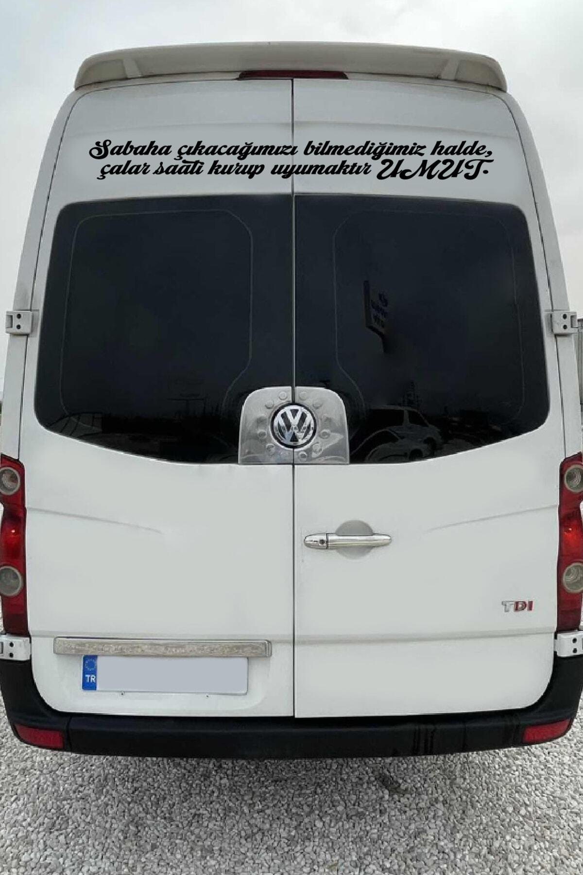 Oto Cam Yazı Sözleri Ticari-Servis-Dolmuş-Panelvan Uzun özel yeni sticker Model 24