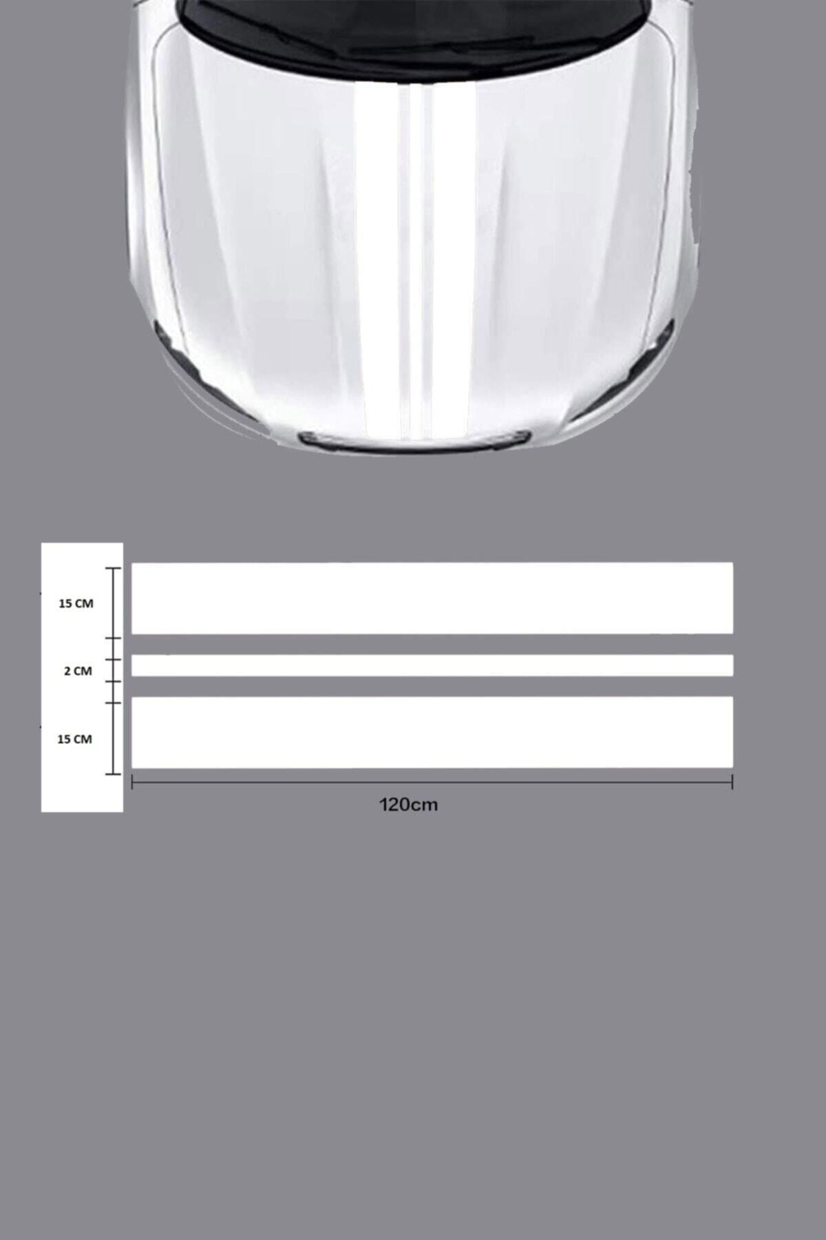 Oto Kaput Şerit özel yeni sticker Büyük 120*35 Cm