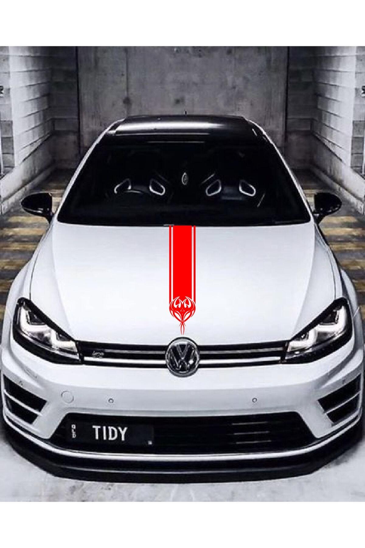 Oto Kaput Şerit özel yeni sticker Kılçık Tasarımlı Kırmızı 15*60 Cm
