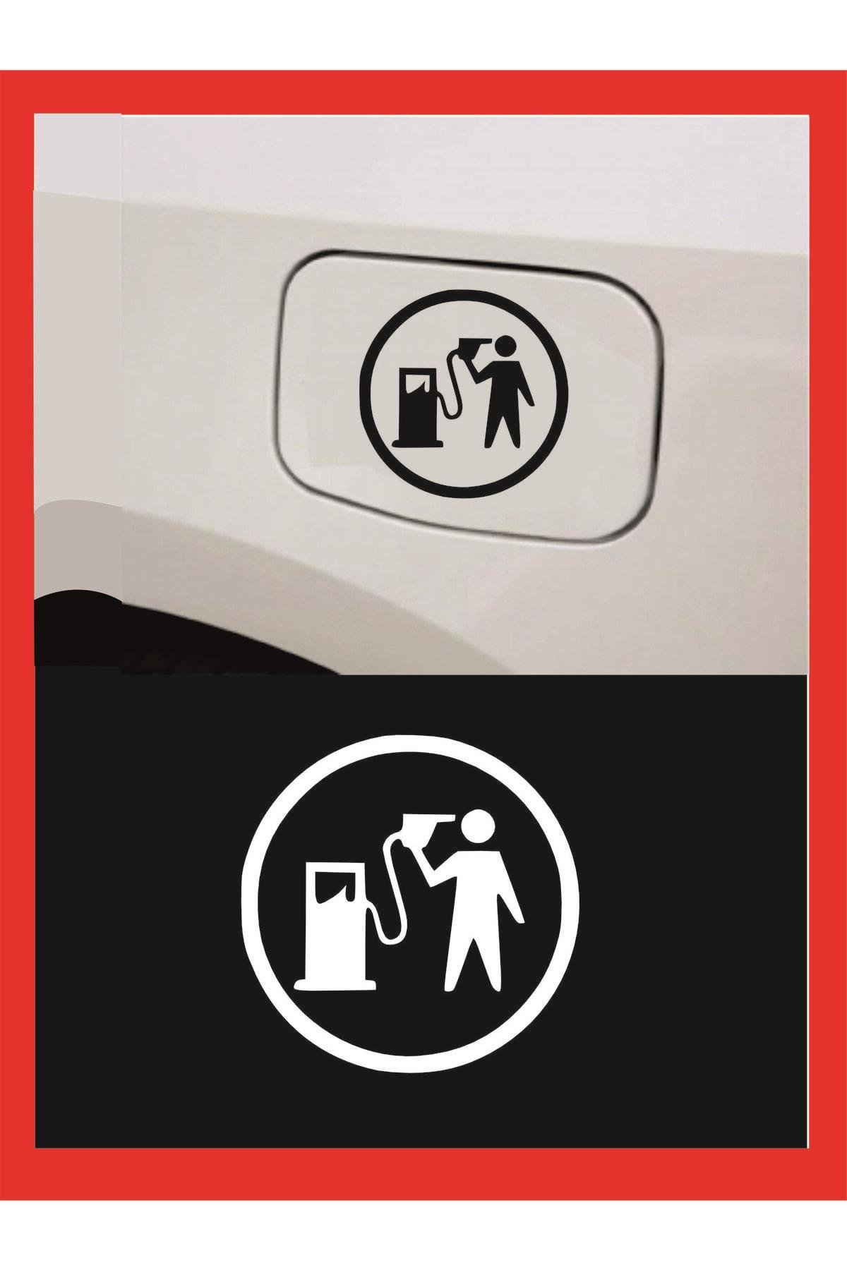 Oto Yakıt Depo Yakıt Kapağı özel yeni sticker 13*13 Cm