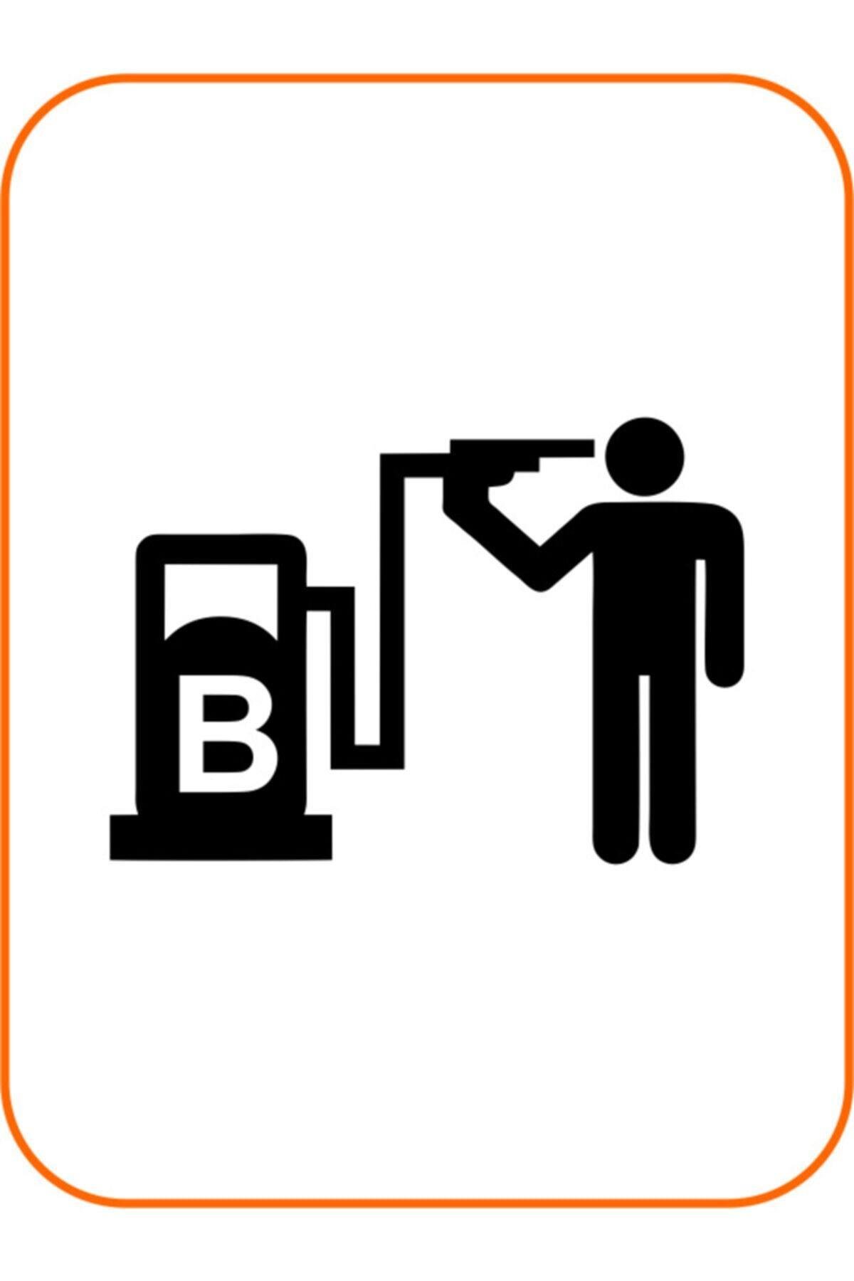 Oto Yakıt Depo Yakıt Kapağı özel yeni sticker Siyah 14*10 Cm