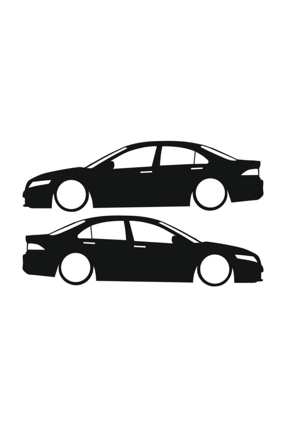 Otomobil Tasarım Oto özel yeni sticker Model 12 Beyaz 16*6 Cm
