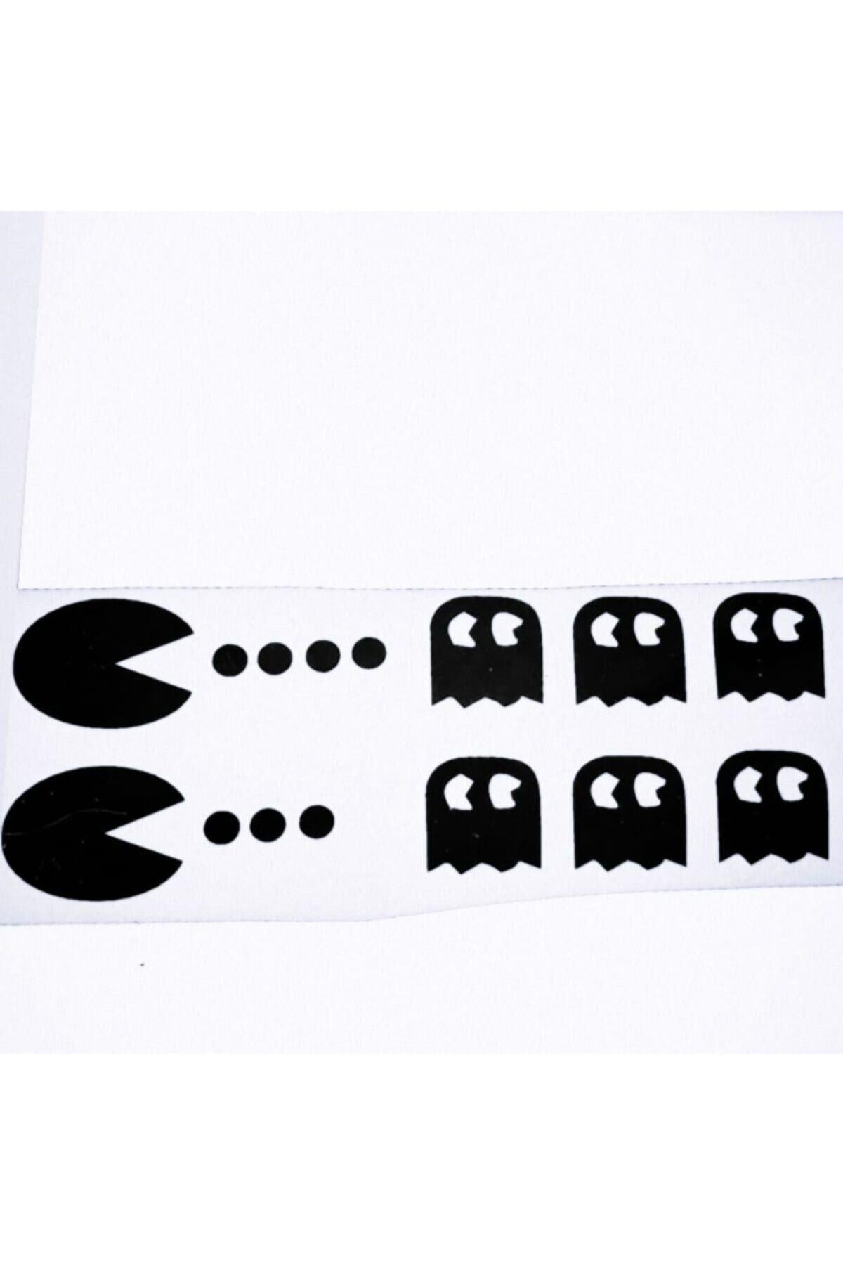 Pac Man Oto özel yeni sticker 25*4 Cm