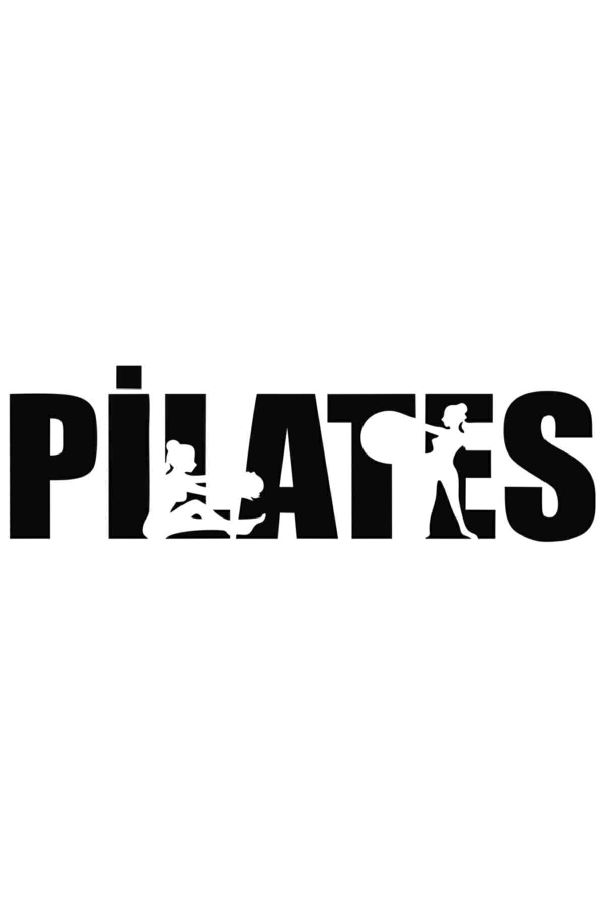 Pilates Spor Dekoratif Duvar özel yeni sticker Siyah 105X40 cm