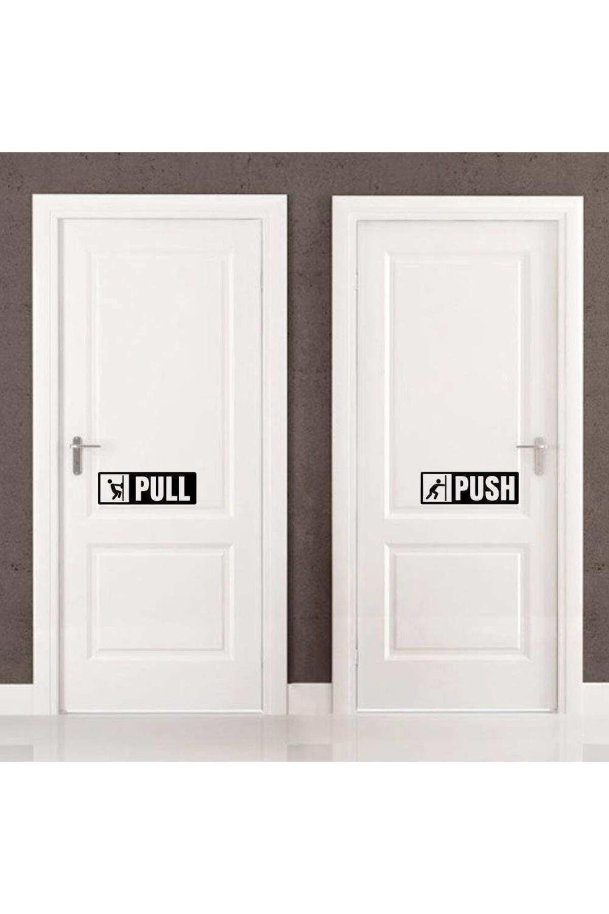 Pull-push Yazılı Dekoratif Kapı özel yeni sticker, Çıkartma