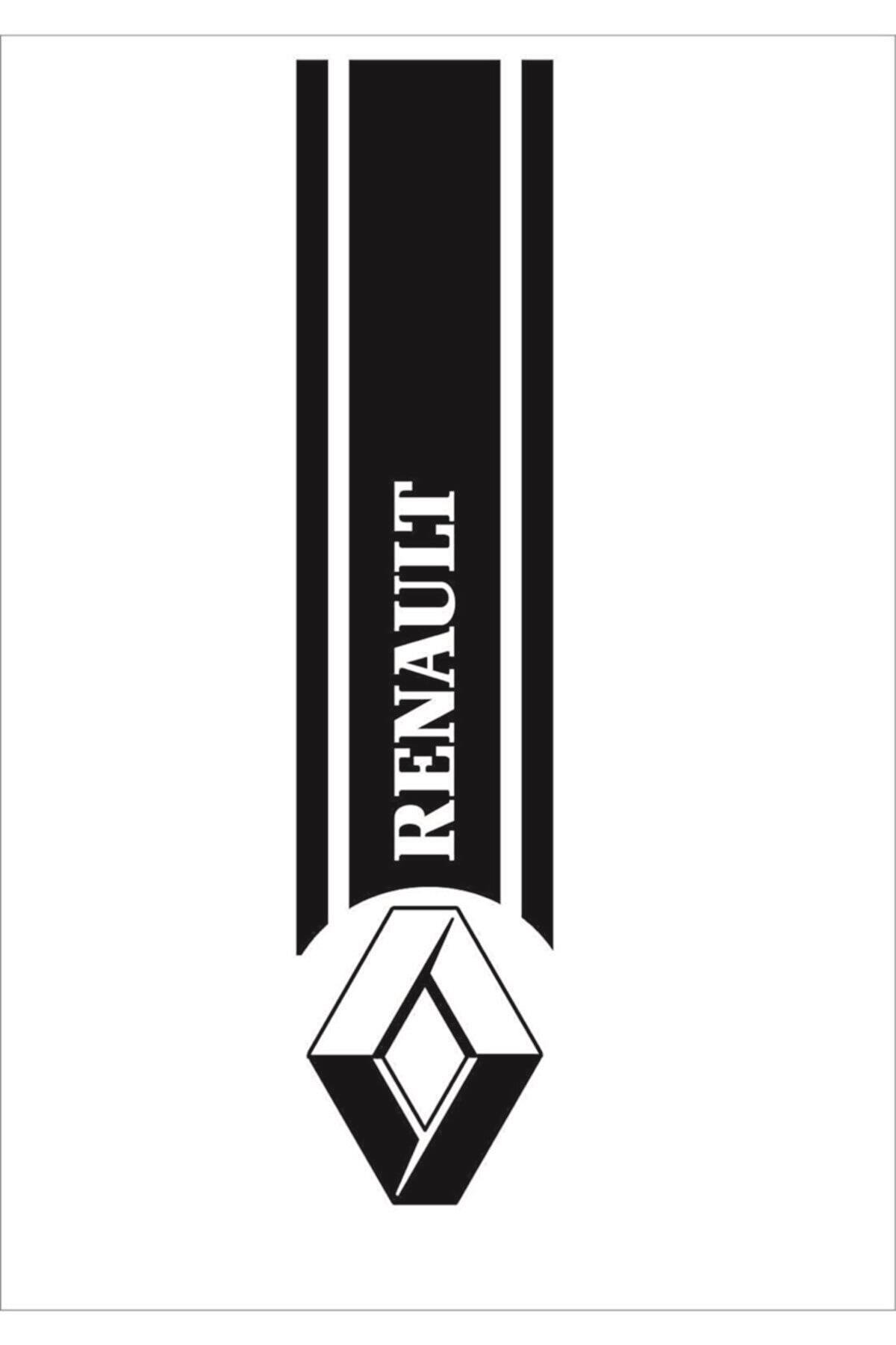 Renault İçin şık tasarım karbon sticker seti Aksesuar Oto Kaput özel yeni sticker Siyah