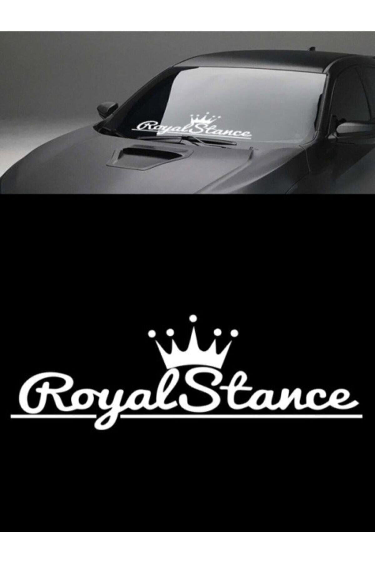 Royal Stance Oto özel yeni sticker özel yeni sticker Beyaz 55*18 Cm