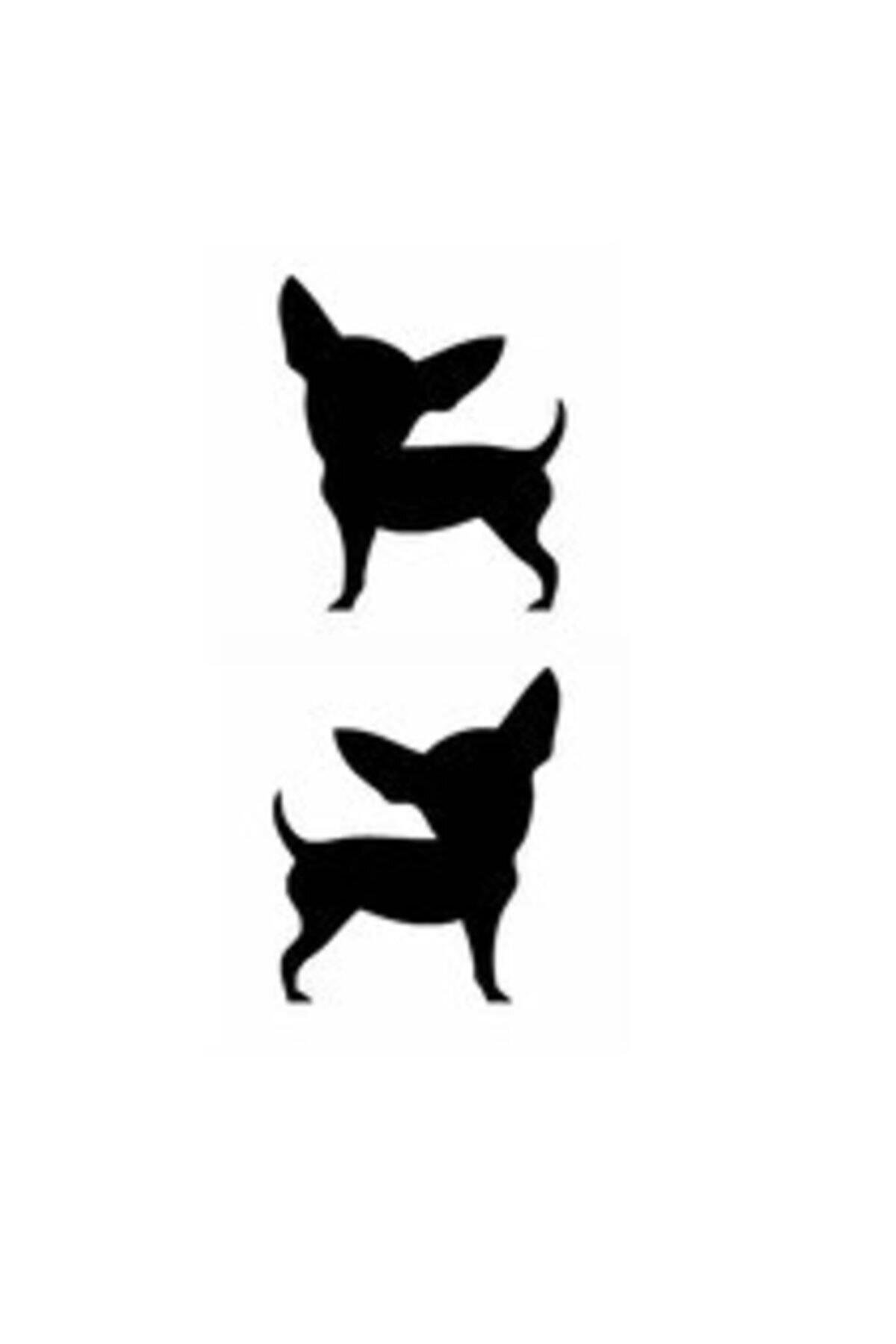Sevimli Köpek Tasarım Su Geçirmez Çıkarılabilir Oto özel yeni sticker 2 Parça17*14,5 Cm