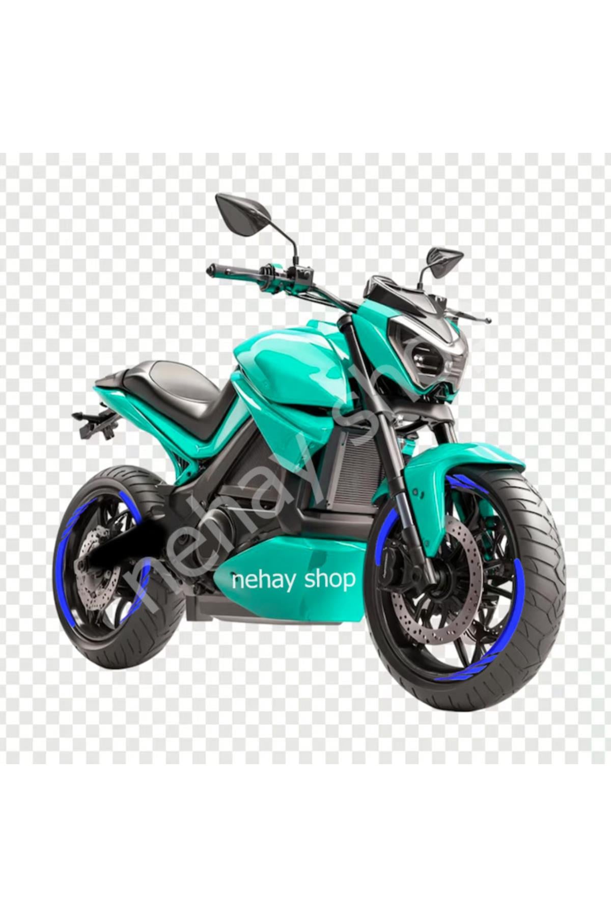 Şık Tasarım motosiklet Jant Şeridi Pulsar motosiklet Jant Şeridi Mavi Sağ-Sol/Ön-Arka