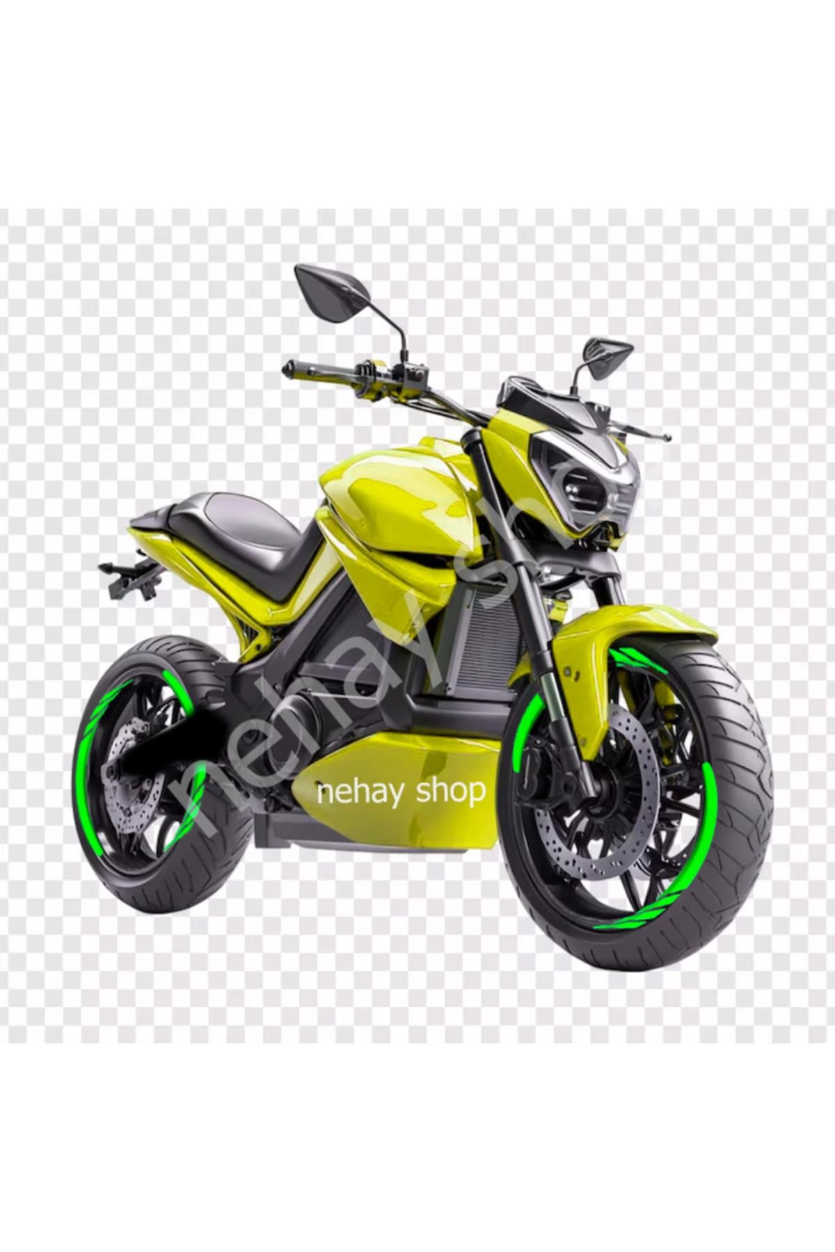 Şık Tasarım motosiklet Jant Şeridi Pulsar motosiklet Jant Şeridi Yeşil Sağ-Sol/Ön-Arka