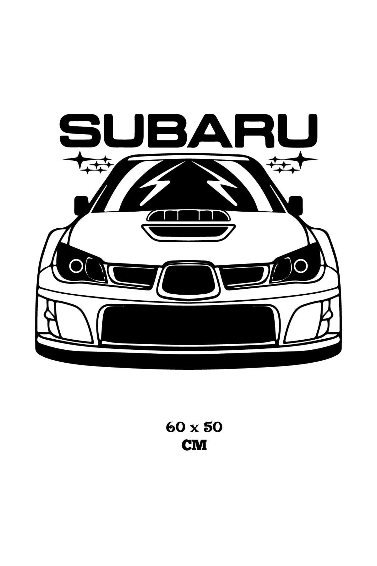 Subaru Modifiyeli Araba Duvar özel yeni sticker Yapıştırma (SUDAN VE NEMDEN ETKİLENMEZ)